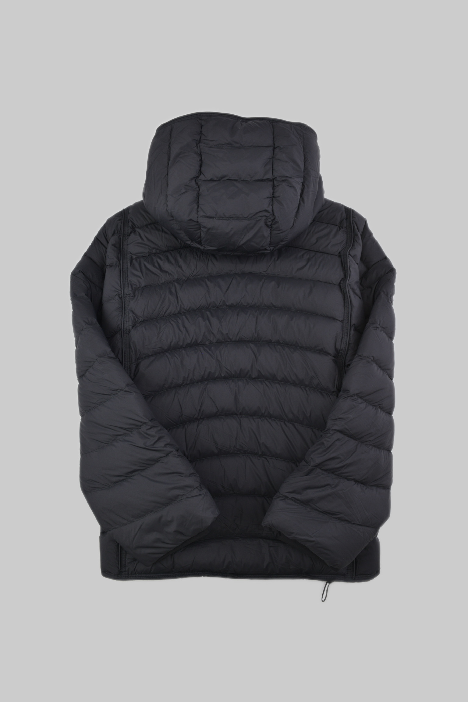 エッセンシャル フード ダウンジャケット 　KURORO Essential Hood Down Jacket Jet Black サイズ: M