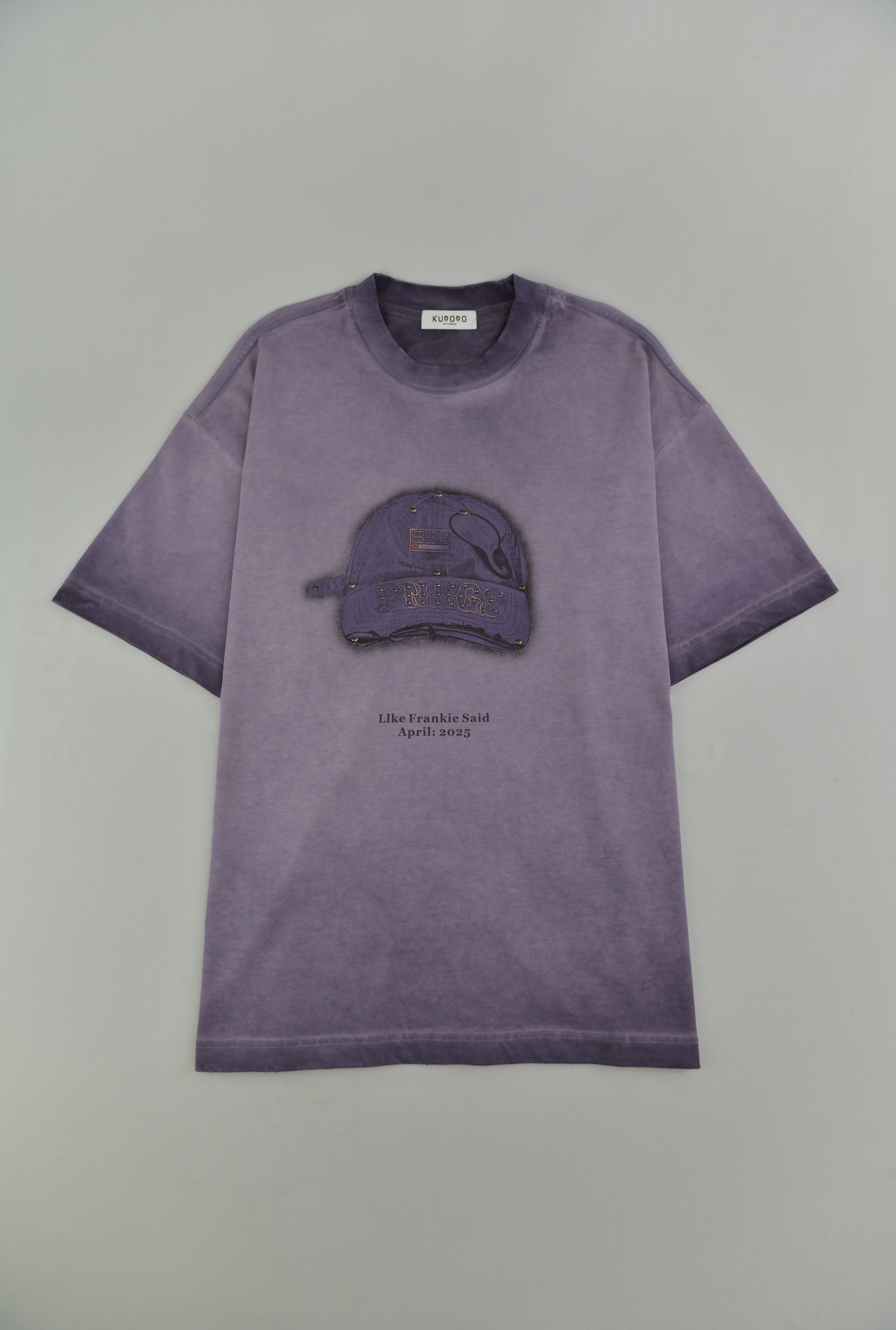 Frankie Said キャップグラフィックTシャツ　パープル