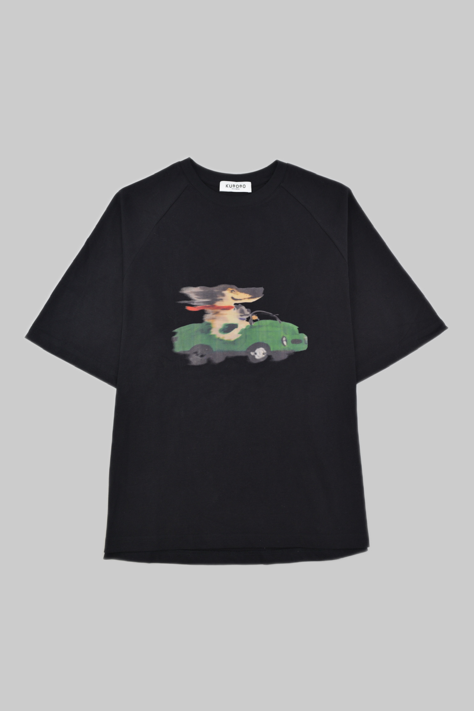   スピードドッグ グラフィックTシャツ　    ブラック