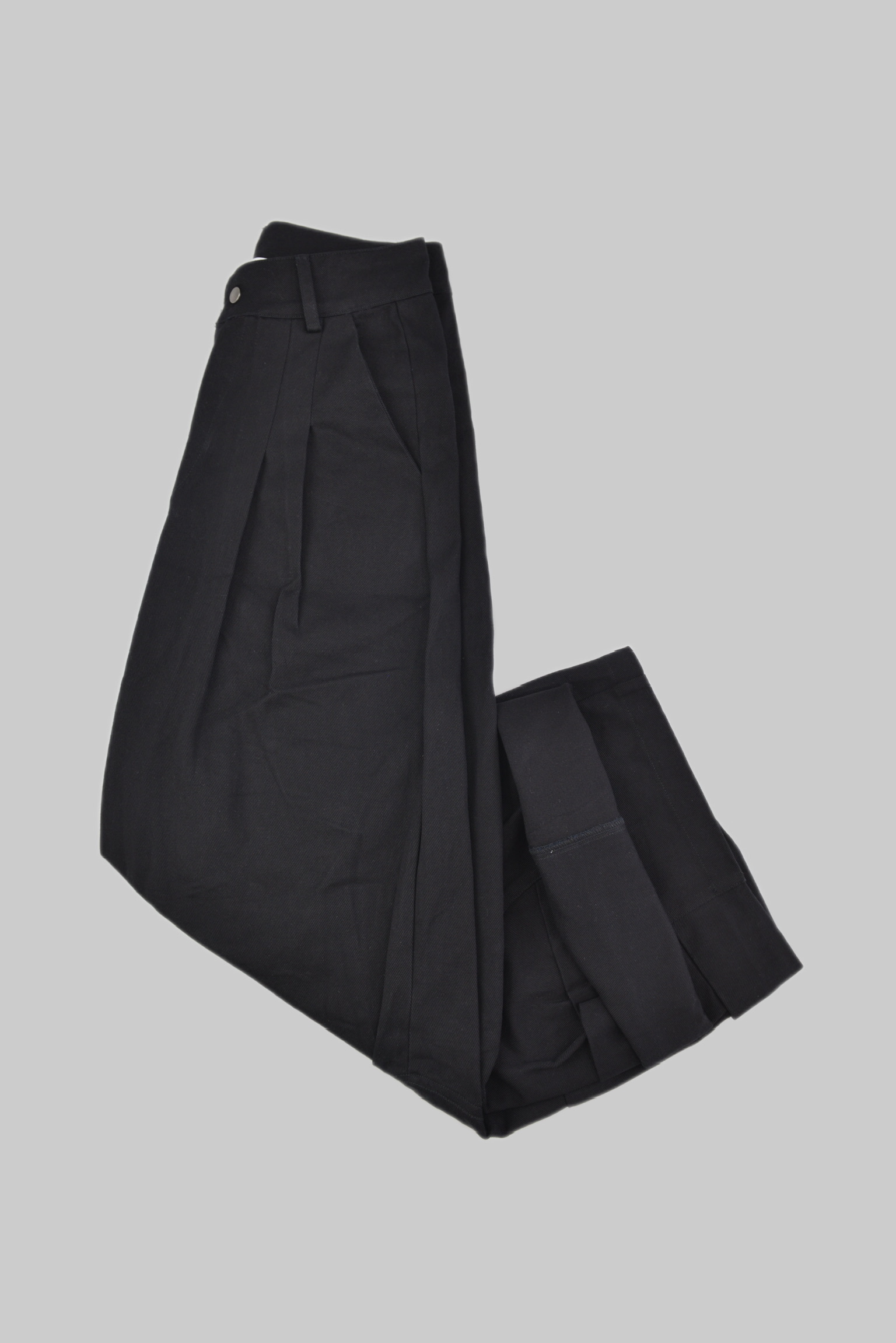 KURORO ツータックワイドパンツ KURORO Two-Tuck Wide Pants　ブラック サイズ: S