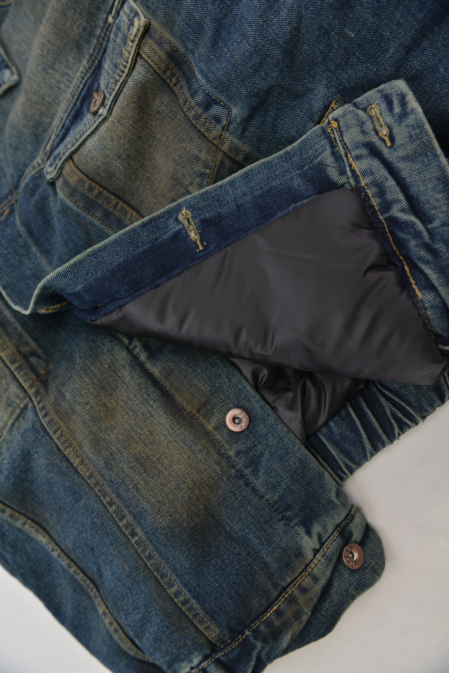 リバーシブルデニムダウンジャケット サイズ: XL