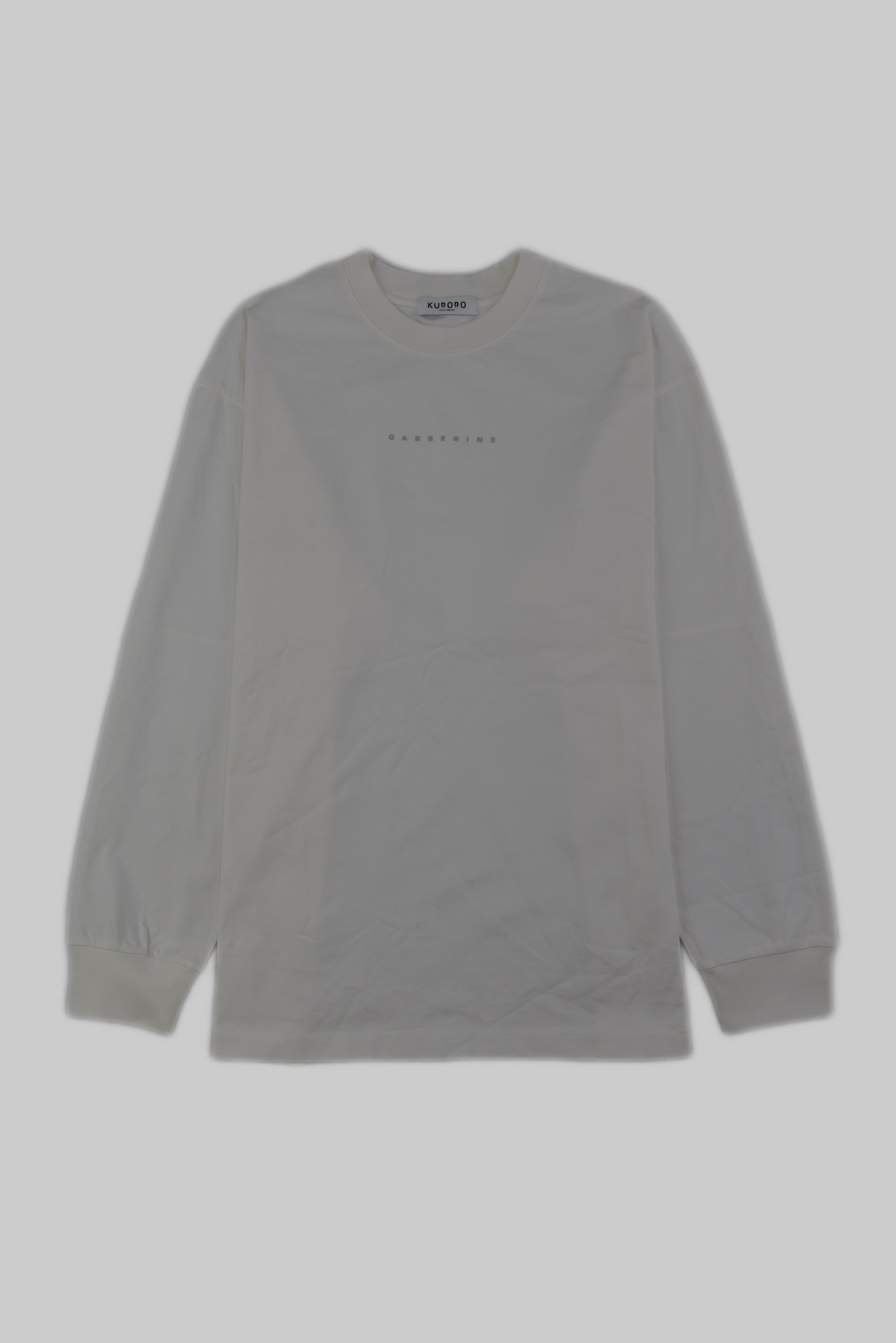 GASSERINE ピグメントウォッシュ ドロゴ ロングスリーブTシャツ　White サイズ: S