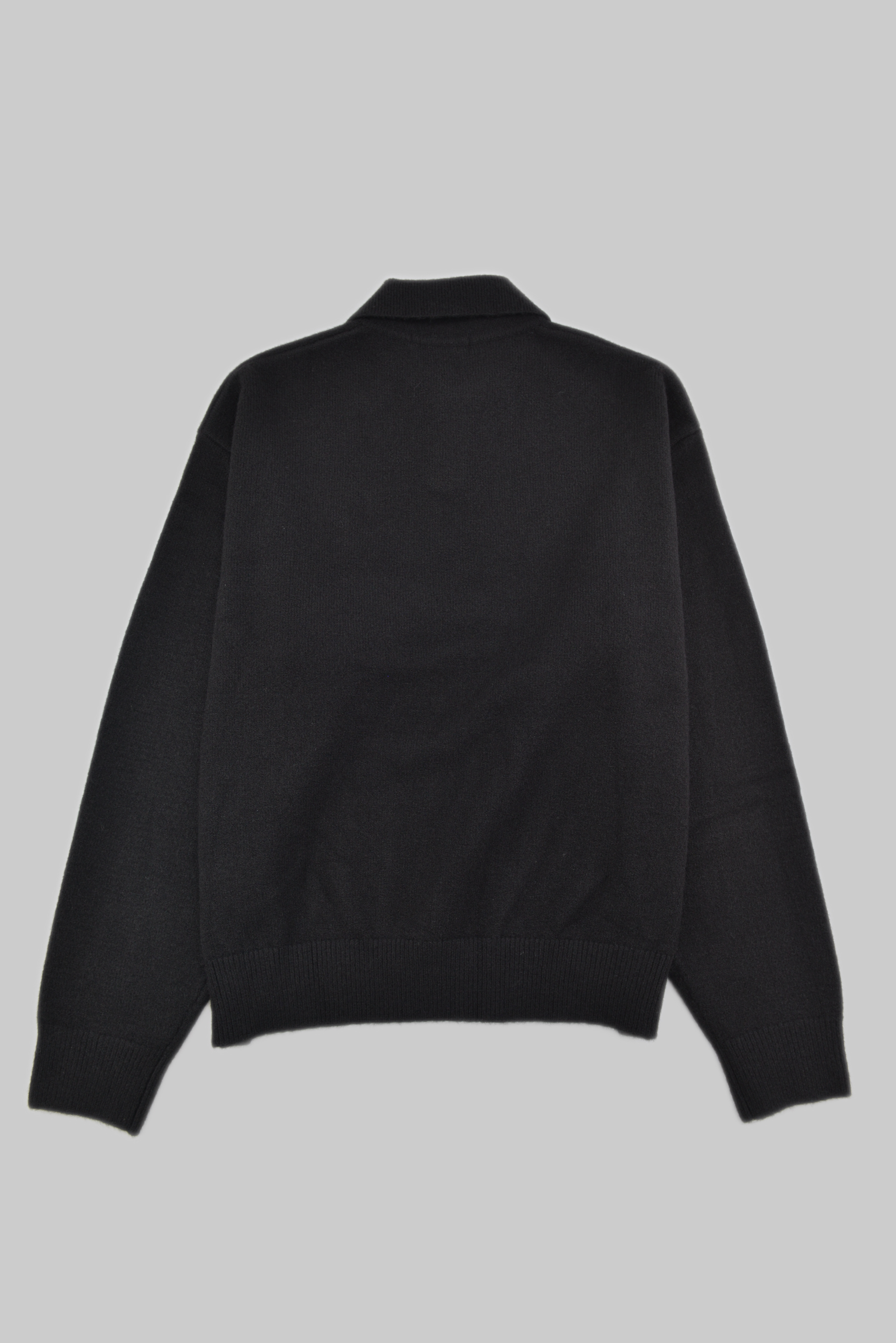 KURORO  Minimal Knit Polo Sweater / Black サイズ: S