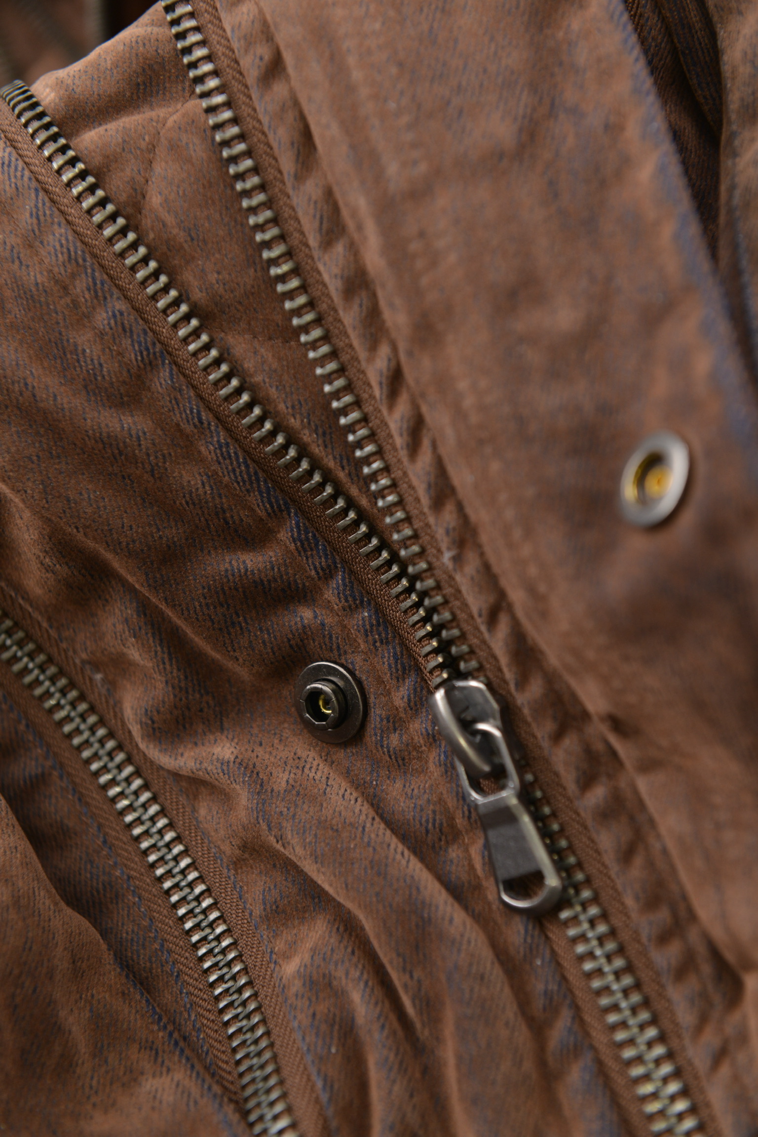 KURORO Vintage Wash Denim Flight Jacket / ヴィンテージウォッシュ デニムフライトジャケット　ウォッシュブラウン サイズ: M