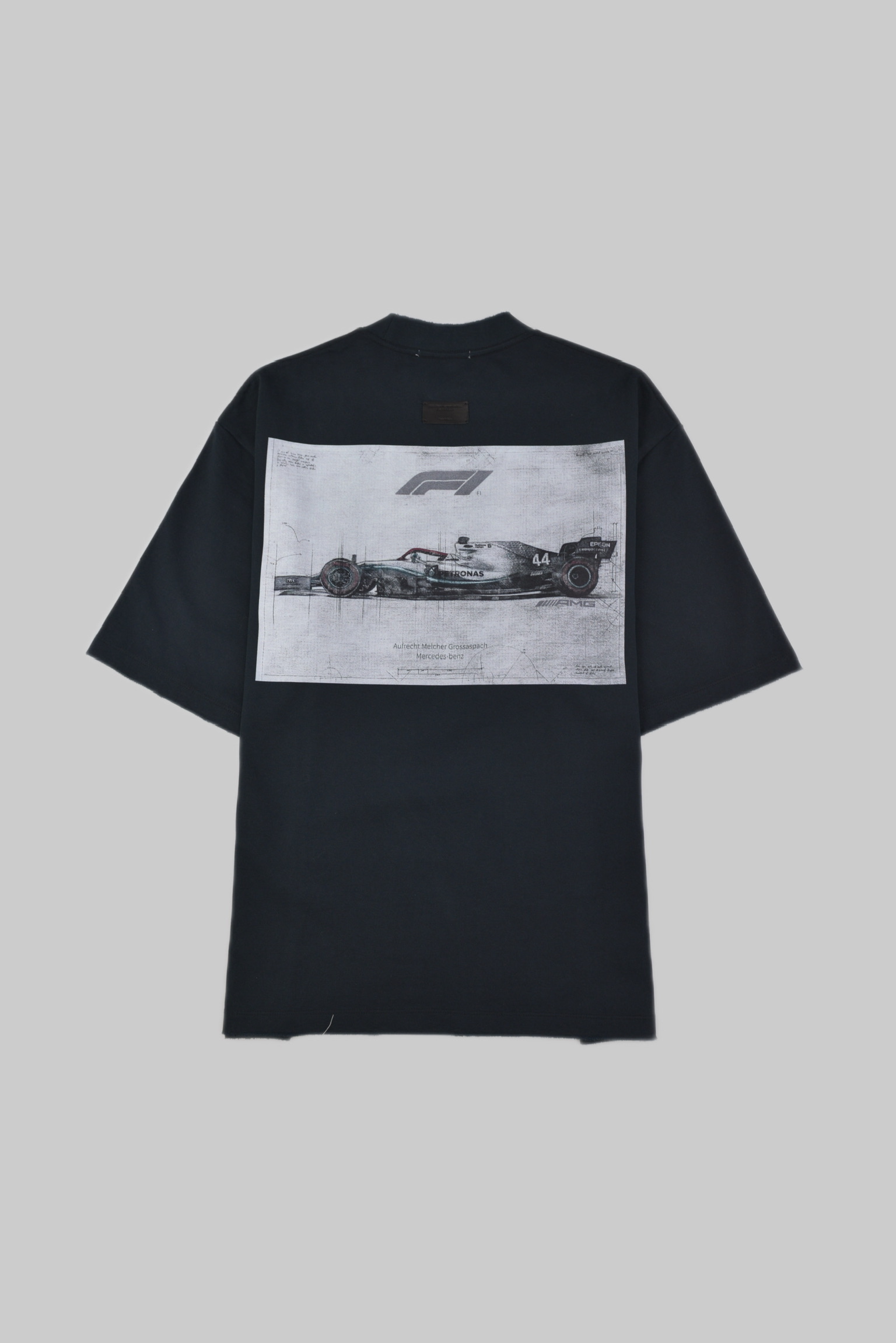 KURORO FREEFALL PARK オーバーサイズレーシングTシャツ　    Midnight Black（ミッドナイトブラック） サイズ: S