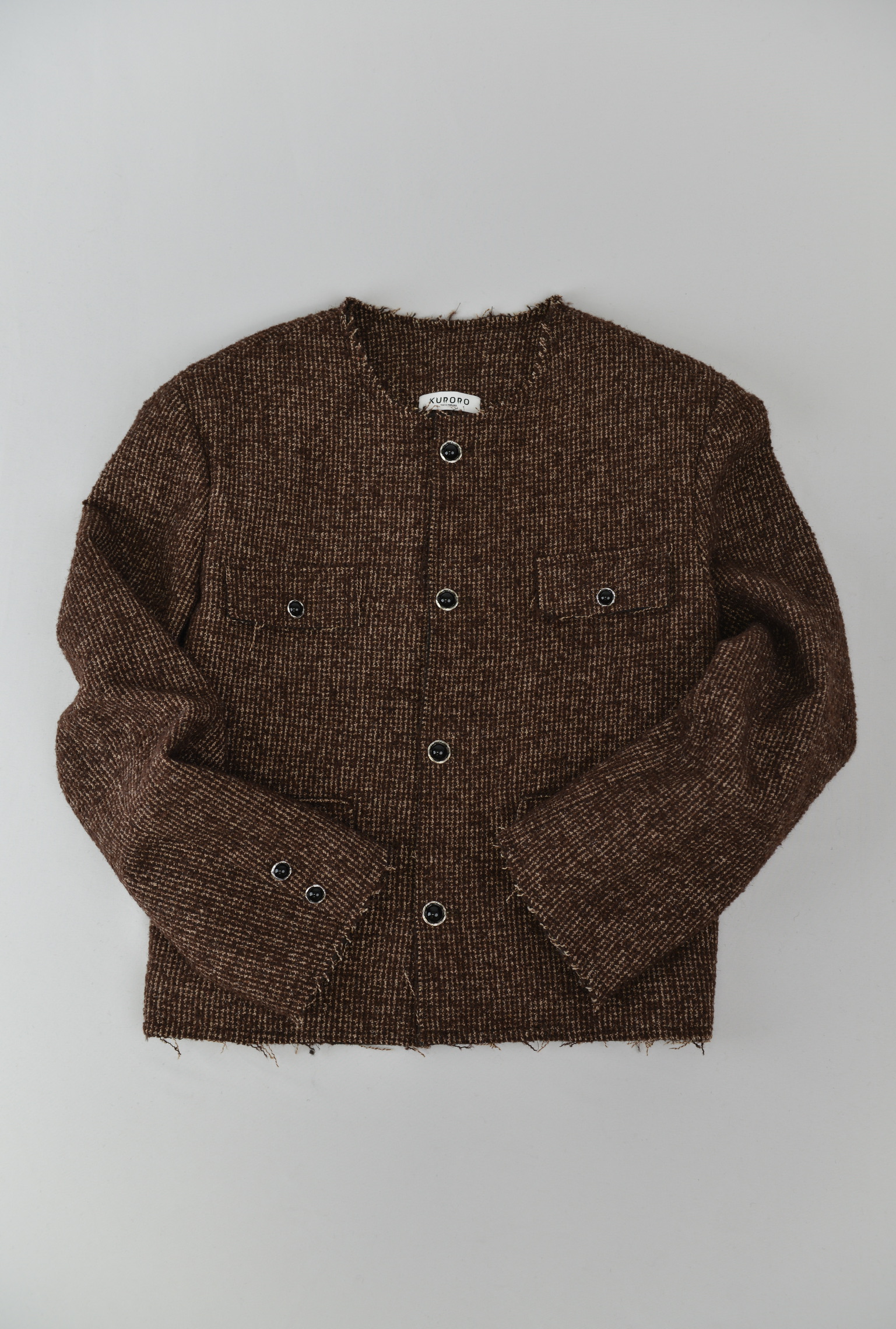 ツイードカットオフジャケット