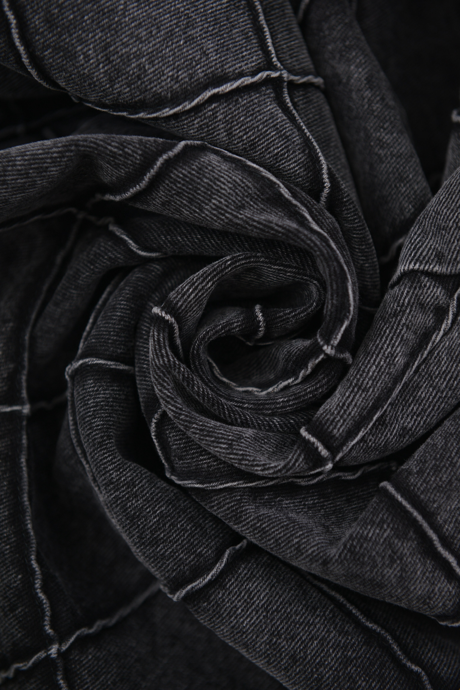 KURORO Quilted Denim Down Shirt Jacket（キルティングデニムダウンシャツジャケット）Vintage Black（ヴィンテージブラック） サイズ: M