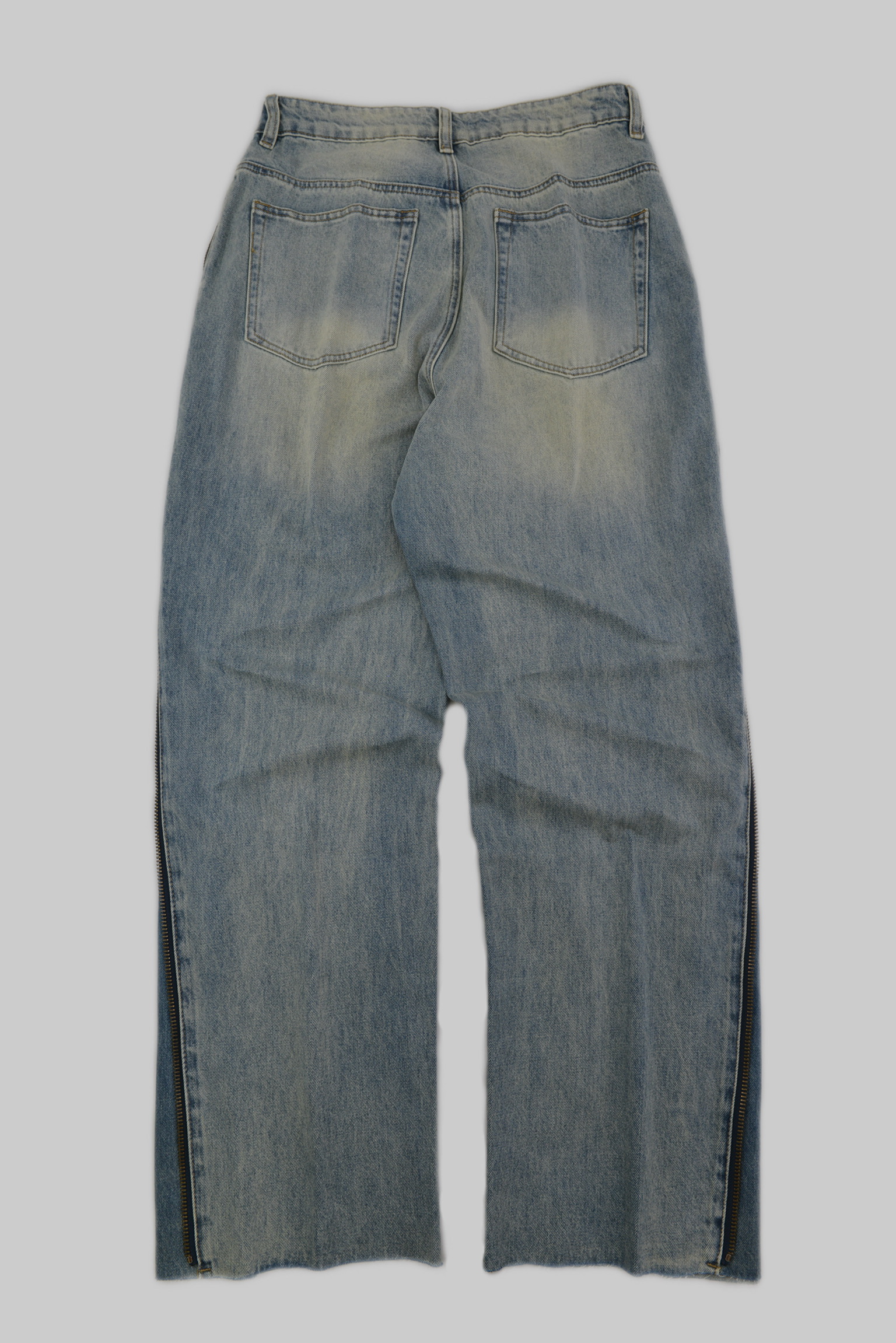 ヴィンテージウォッシュ サイドジップ デニムパンツ / Vintage Wash Side Zip Denim Pants サイズ: M