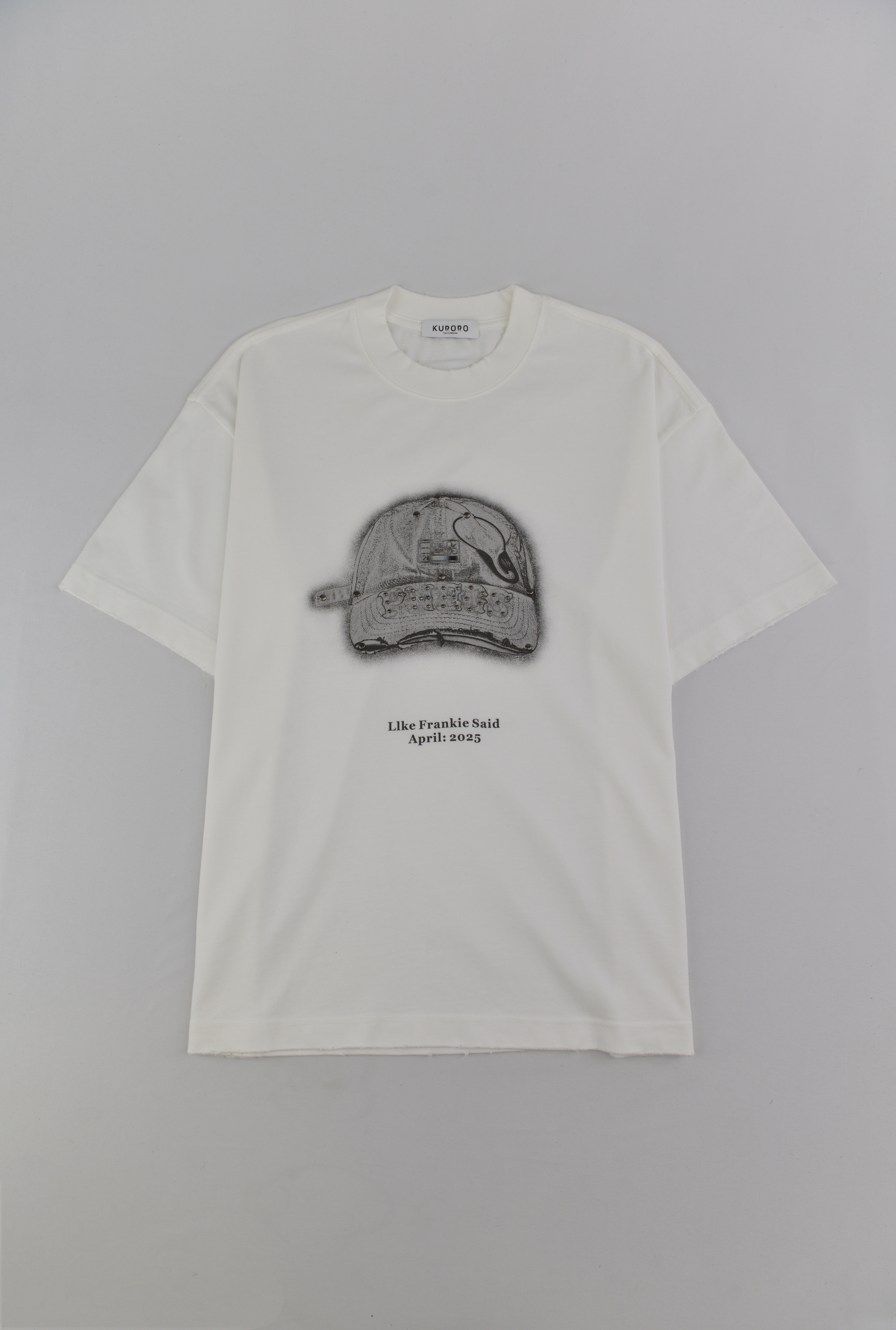 Frankie Said キャップグラフィックTシャツ　ホワイト