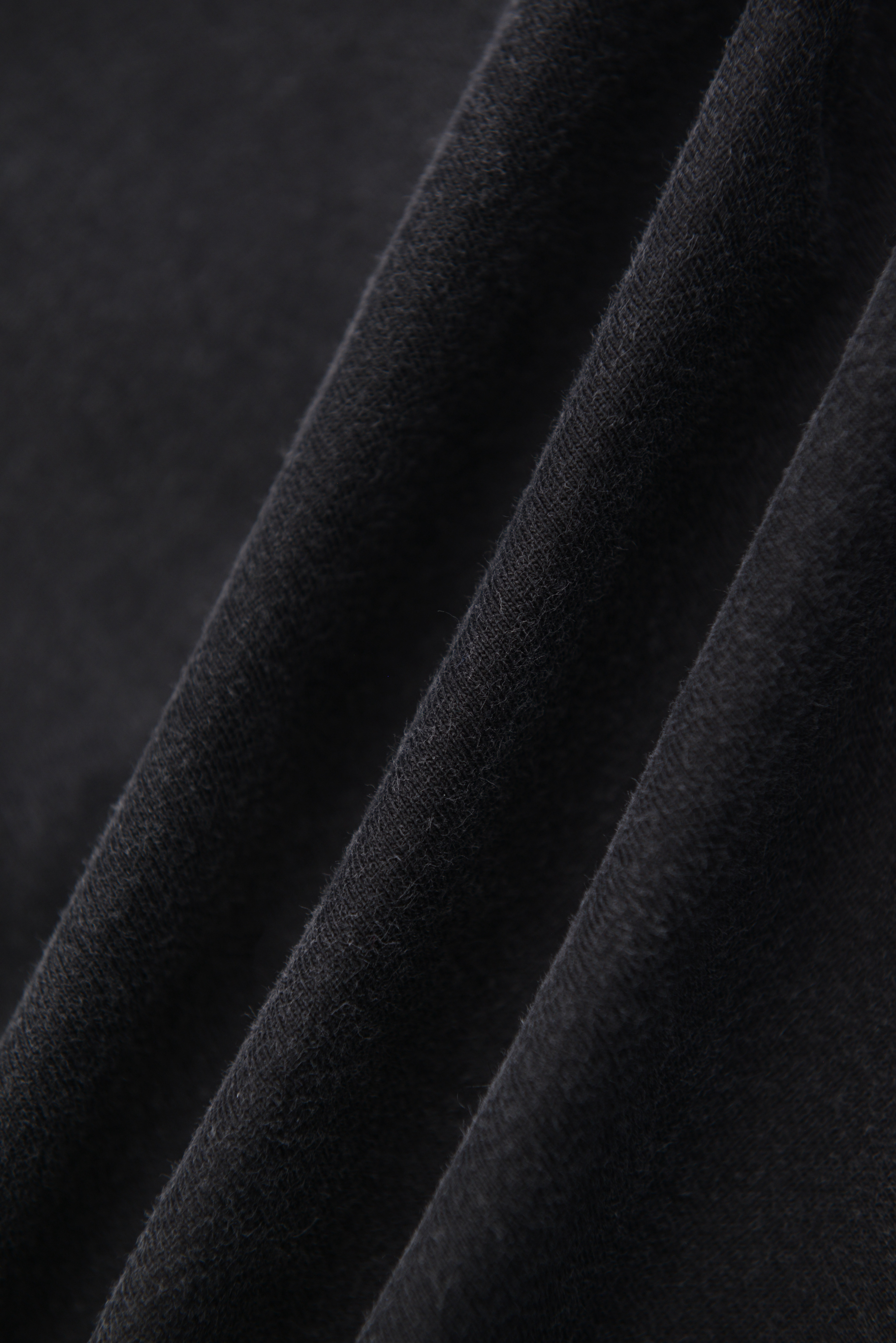 GASSERINE ピグメントウォッシュ ドロゴ ロングスリーブTシャツ　BLACK サイズ: S