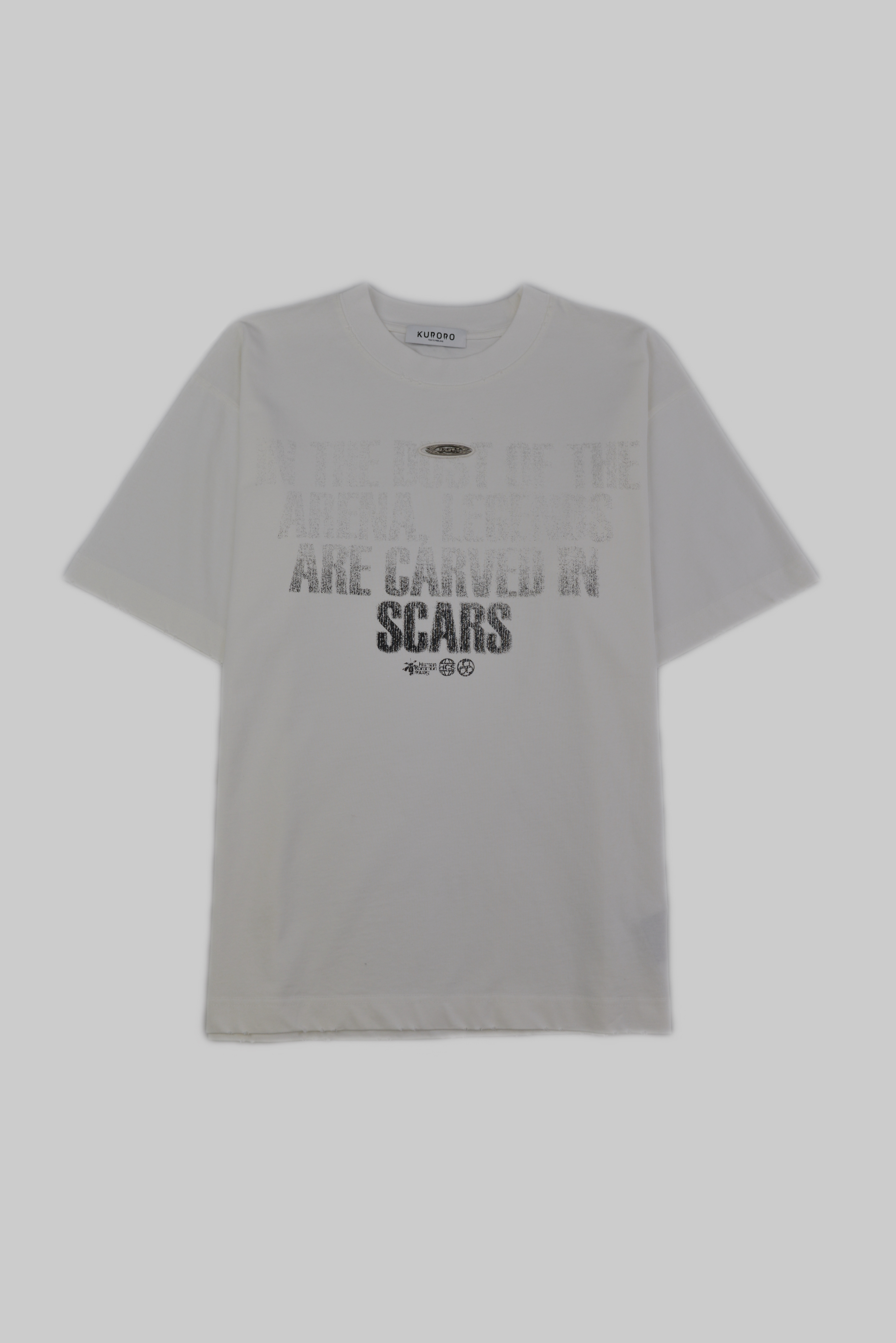 Scars Message Graphic Tee White