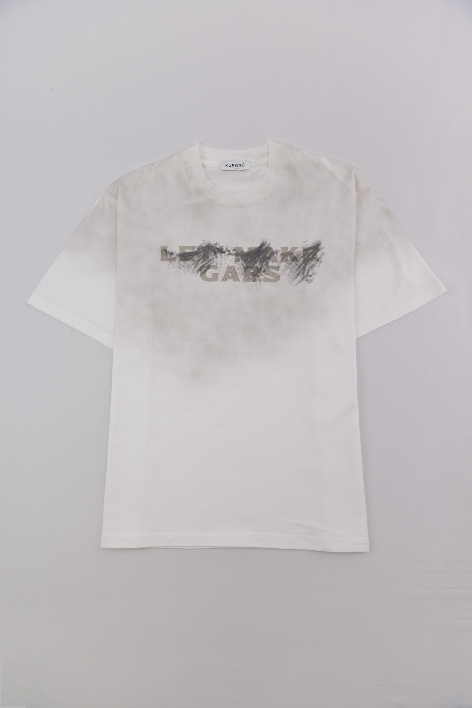 LET’S MAKE GABS ロゴプリントTシャツ / ホワイト
