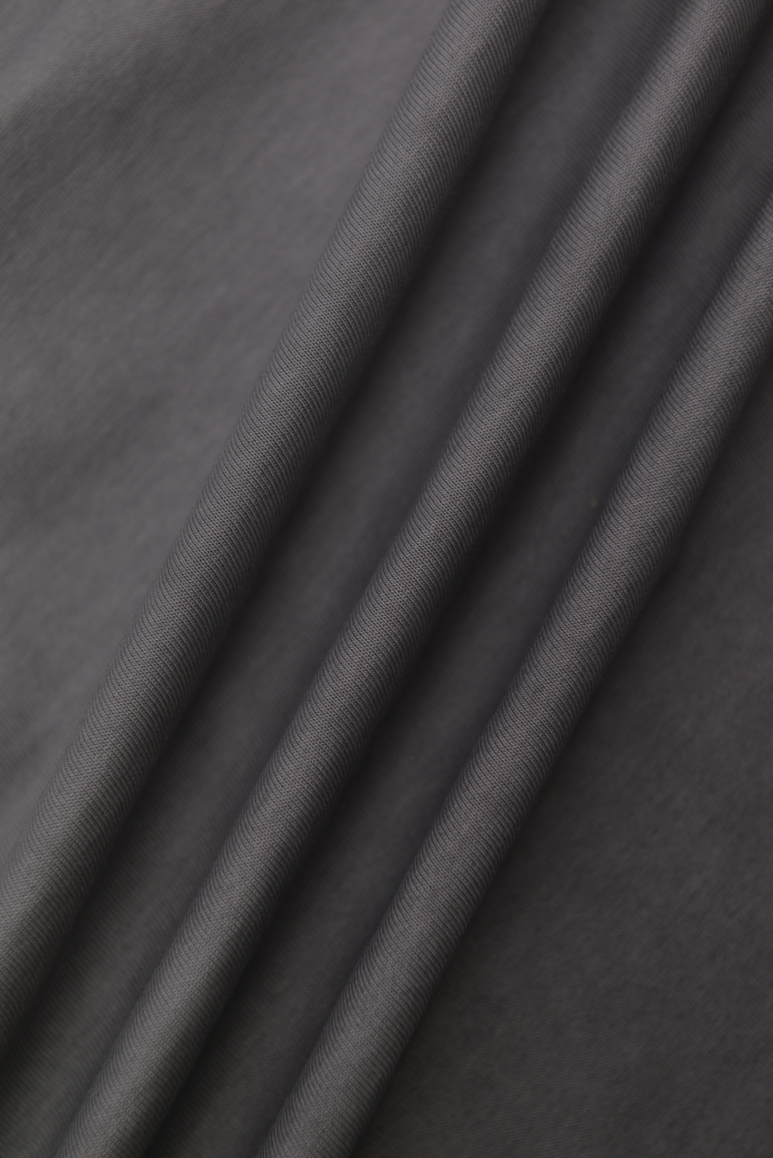 チャコールグレー グラデーションロゴ ロングスリーブTシャツ / Charcoal Gray Gradient Logo Long Sleeve Tee サイズ: M