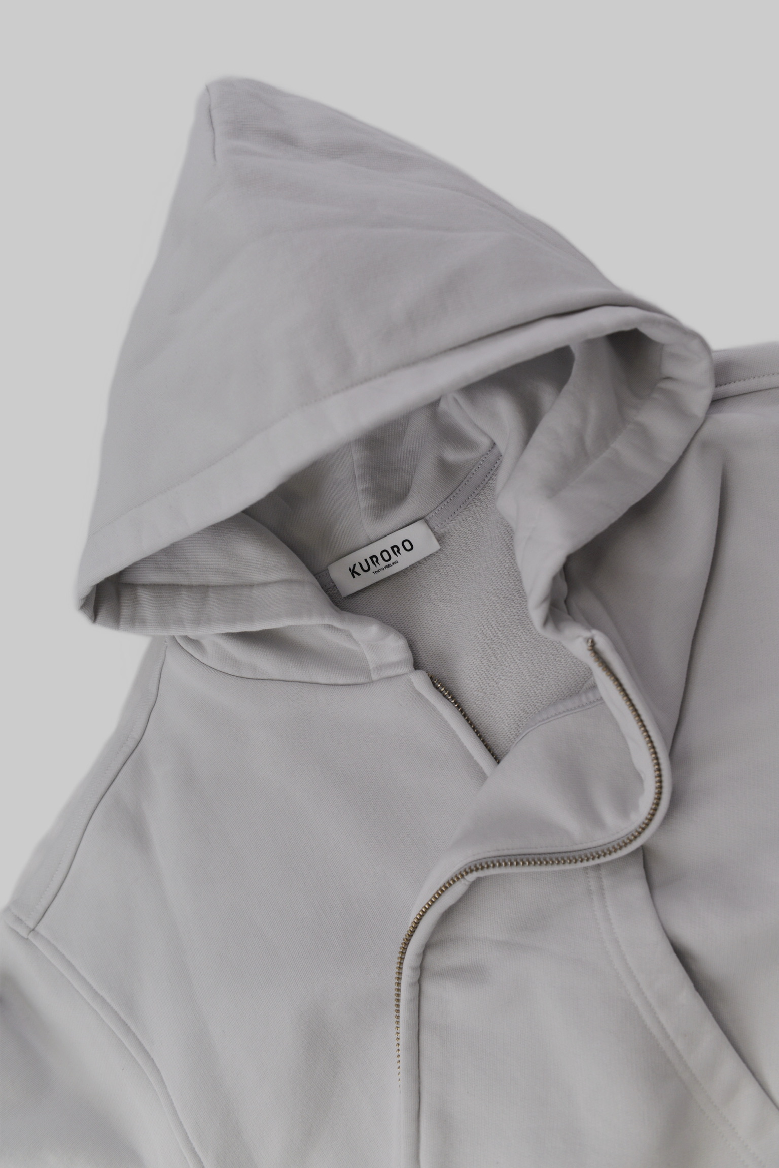 KURORO Minimal Cropped Zip Hoodie（ミニマル クロップド ジップ フーディ） サイズ: S