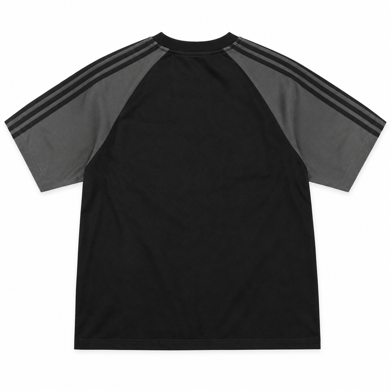 オーバータイム ラグランゲームTシャツ  ブラック×チャコール サイズ: S