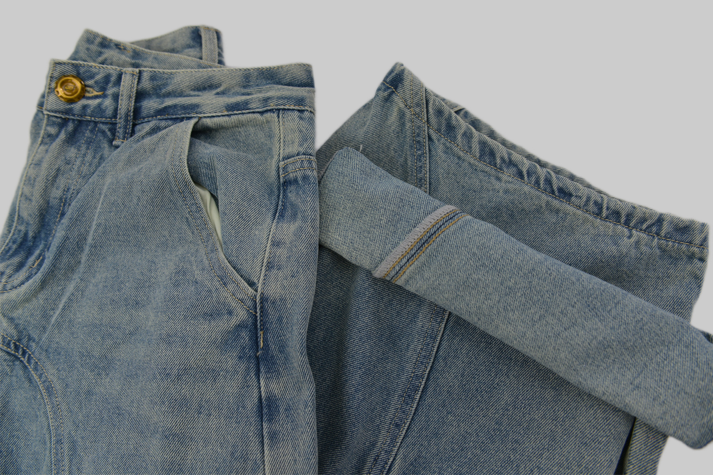 KURORO Vintage Wash Wide Cargo Denim / ヴィンテージウォッシュ ワイドカーゴデニム サイズ: S