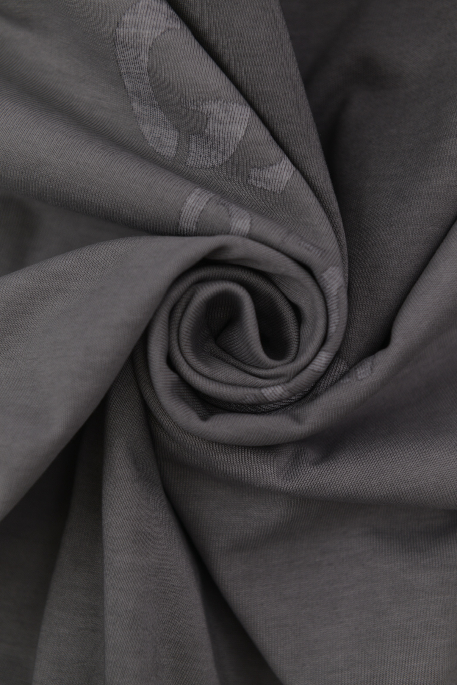 チャコールグレー グラデーションロゴ ロングスリーブTシャツ / Charcoal Gray Gradient Logo Long Sleeve Tee サイズ: M