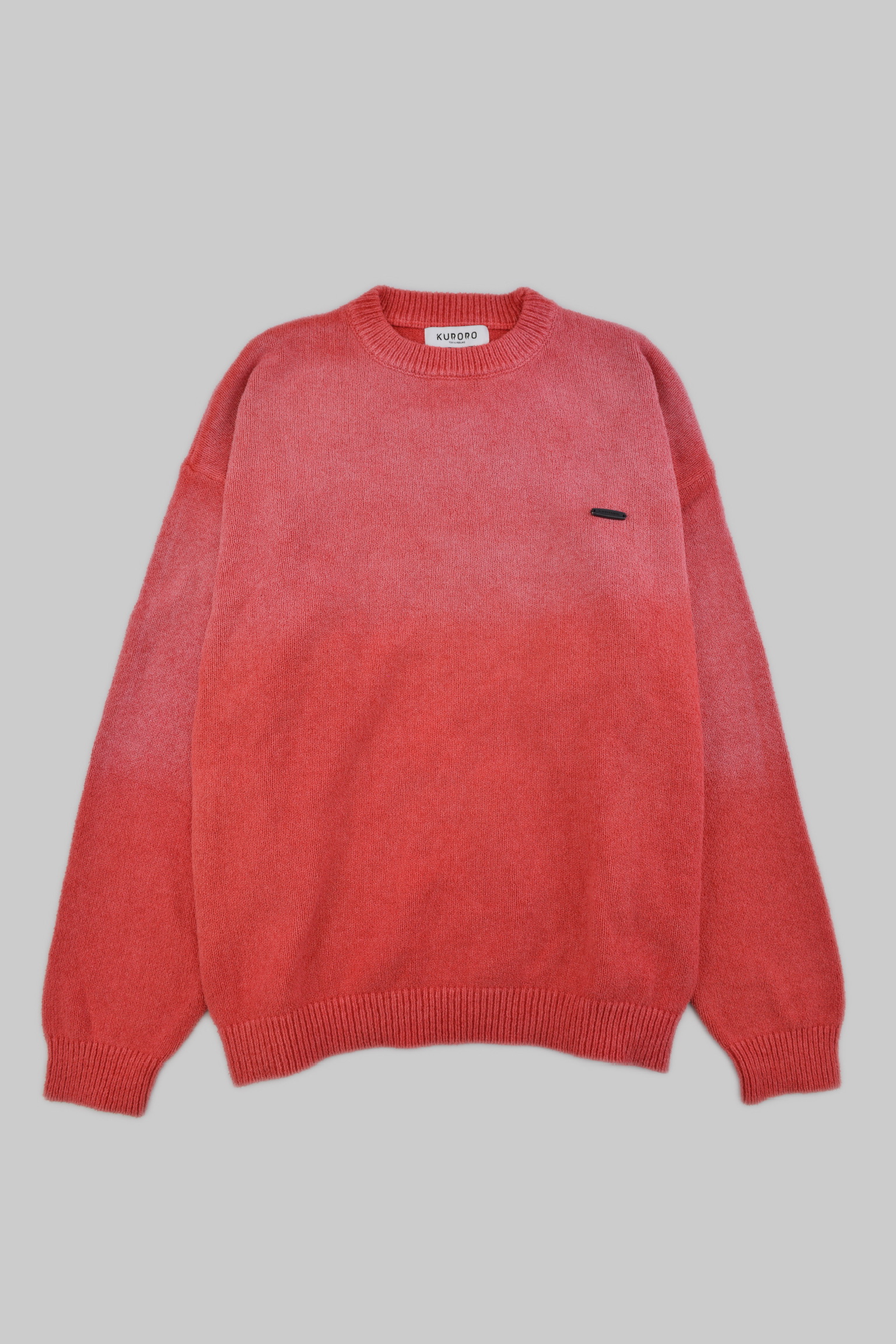 KURORO Fade Knit Sweater Red Fade サイズ: M
