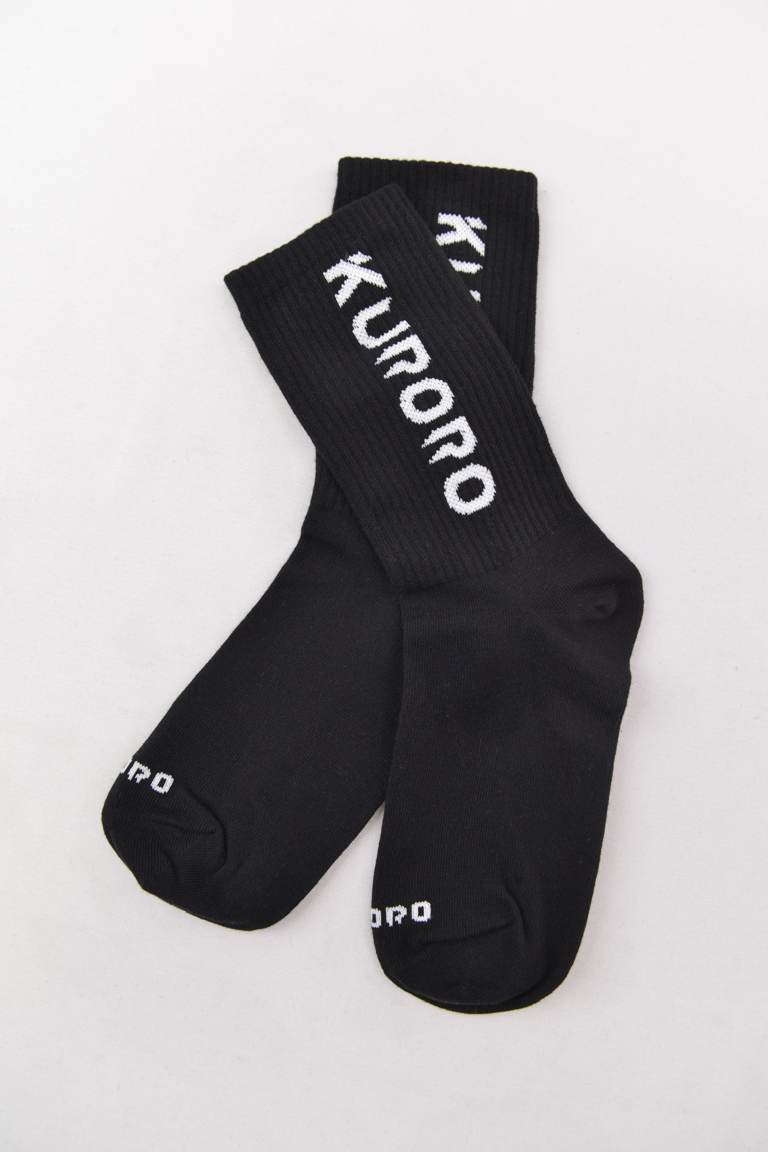 KURORO ロゴクルーソックス（ブラック）