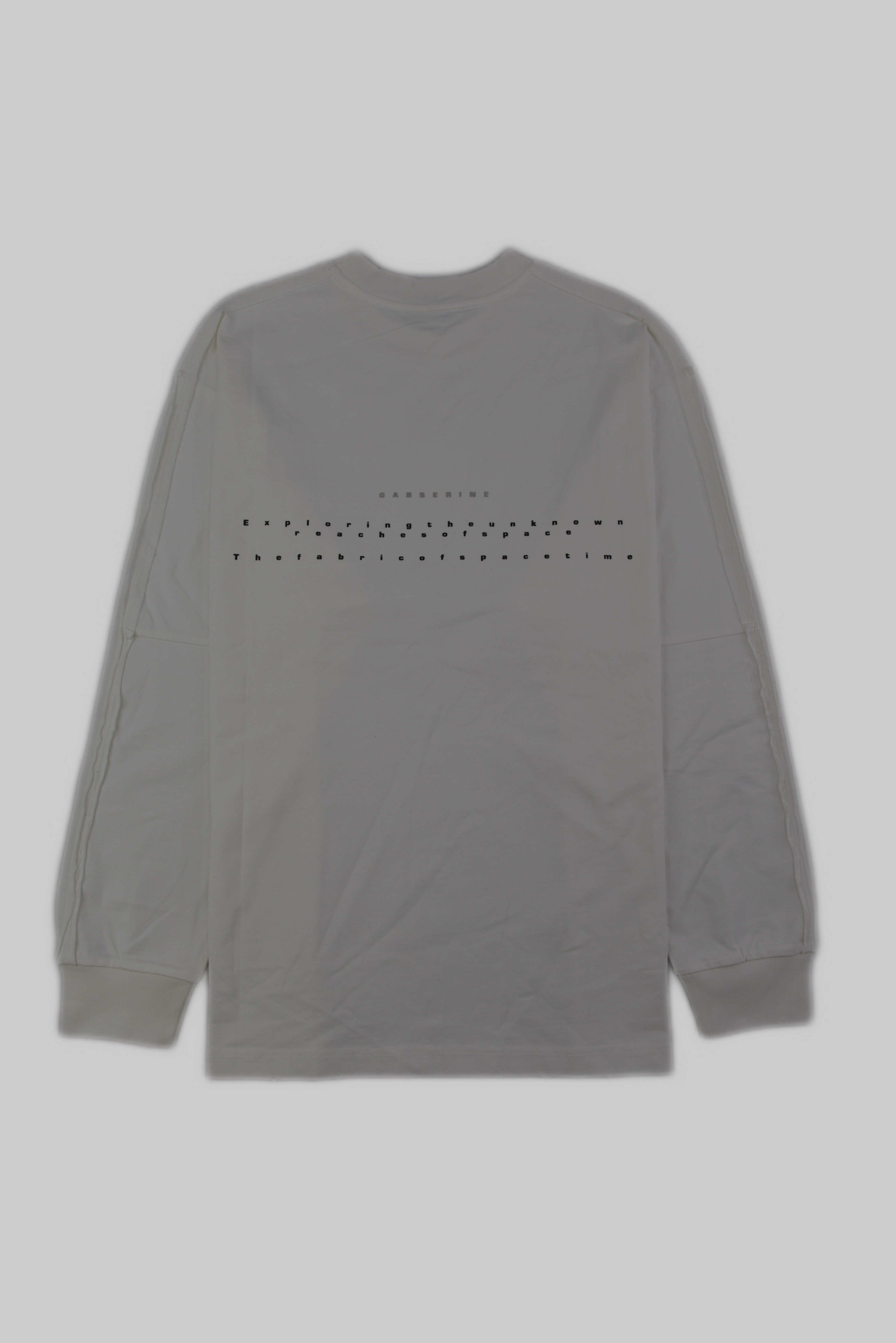 GASSERINE ピグメントウォッシュ ドロゴ ロングスリーブTシャツ　White サイズ: S