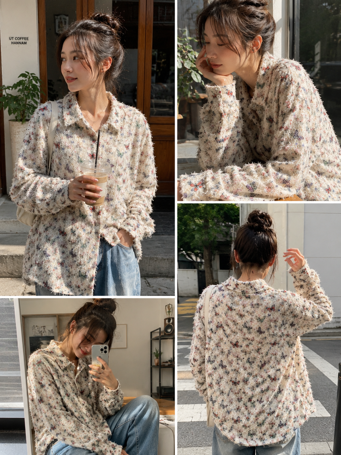 KURORO Butterfly Shaggy Shirt  バタフライ シャギー シャツ サイズ: M