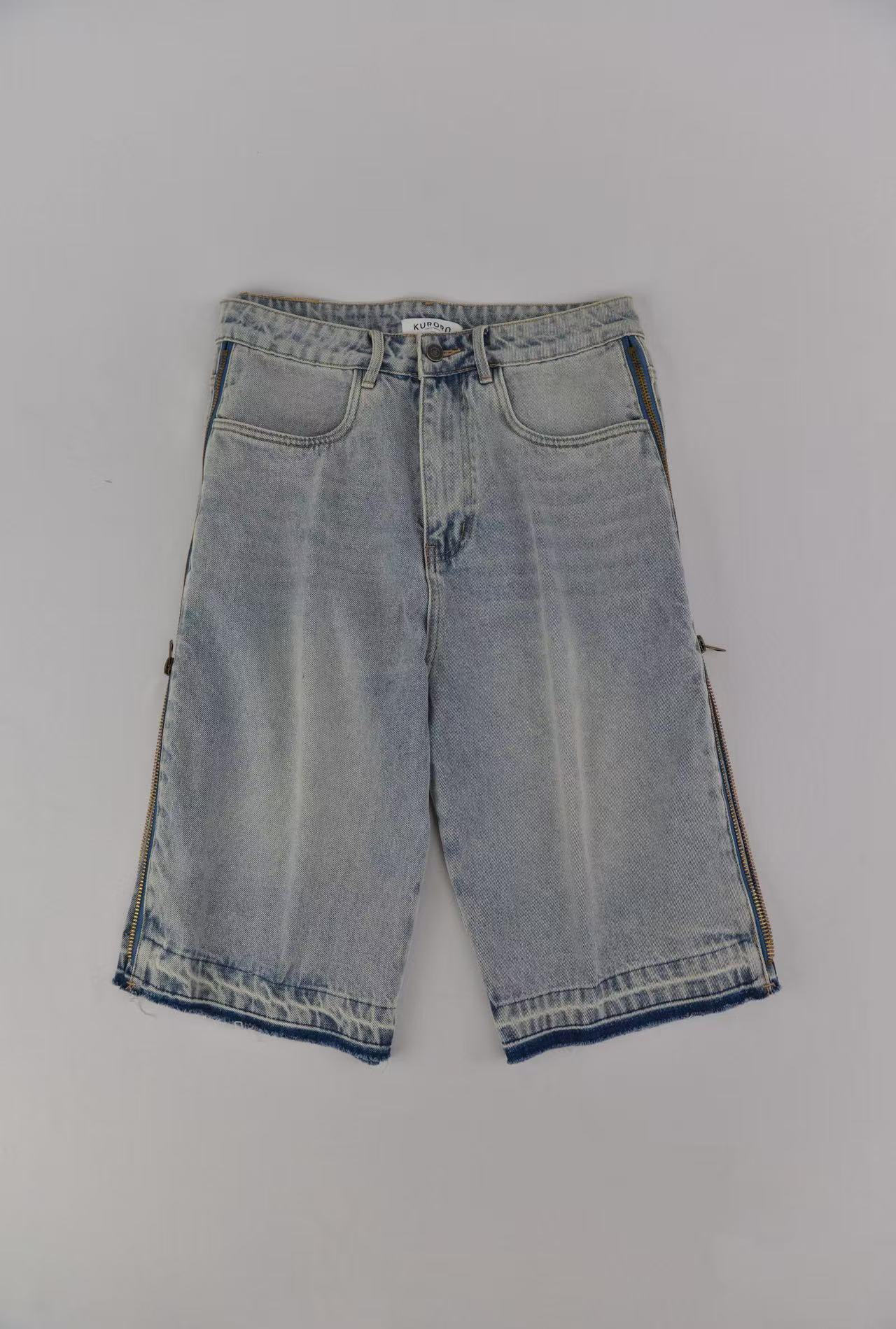 KURORO バギーデニムショートパンツ