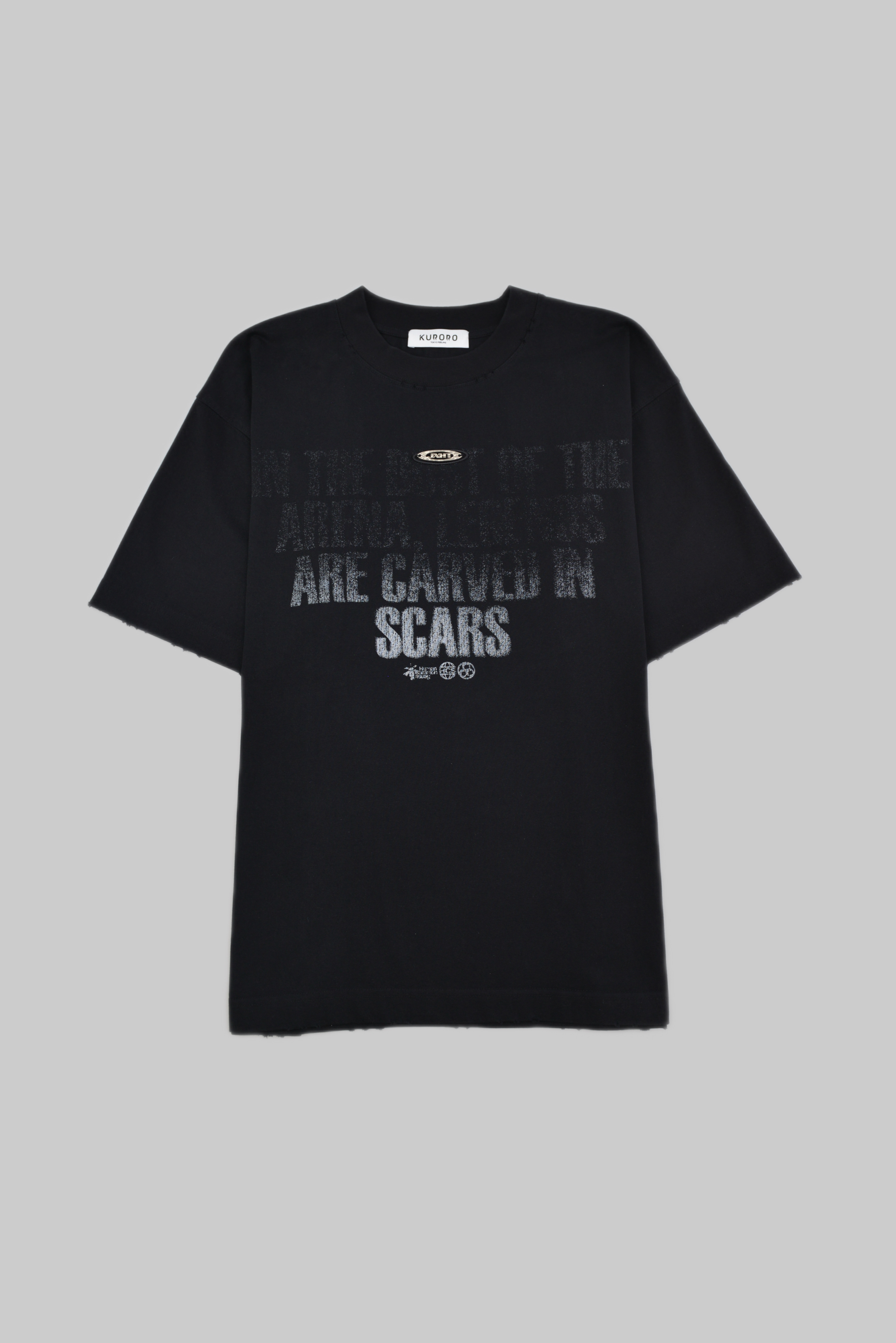 Scars Message Graphic Tee Black サイズ: S