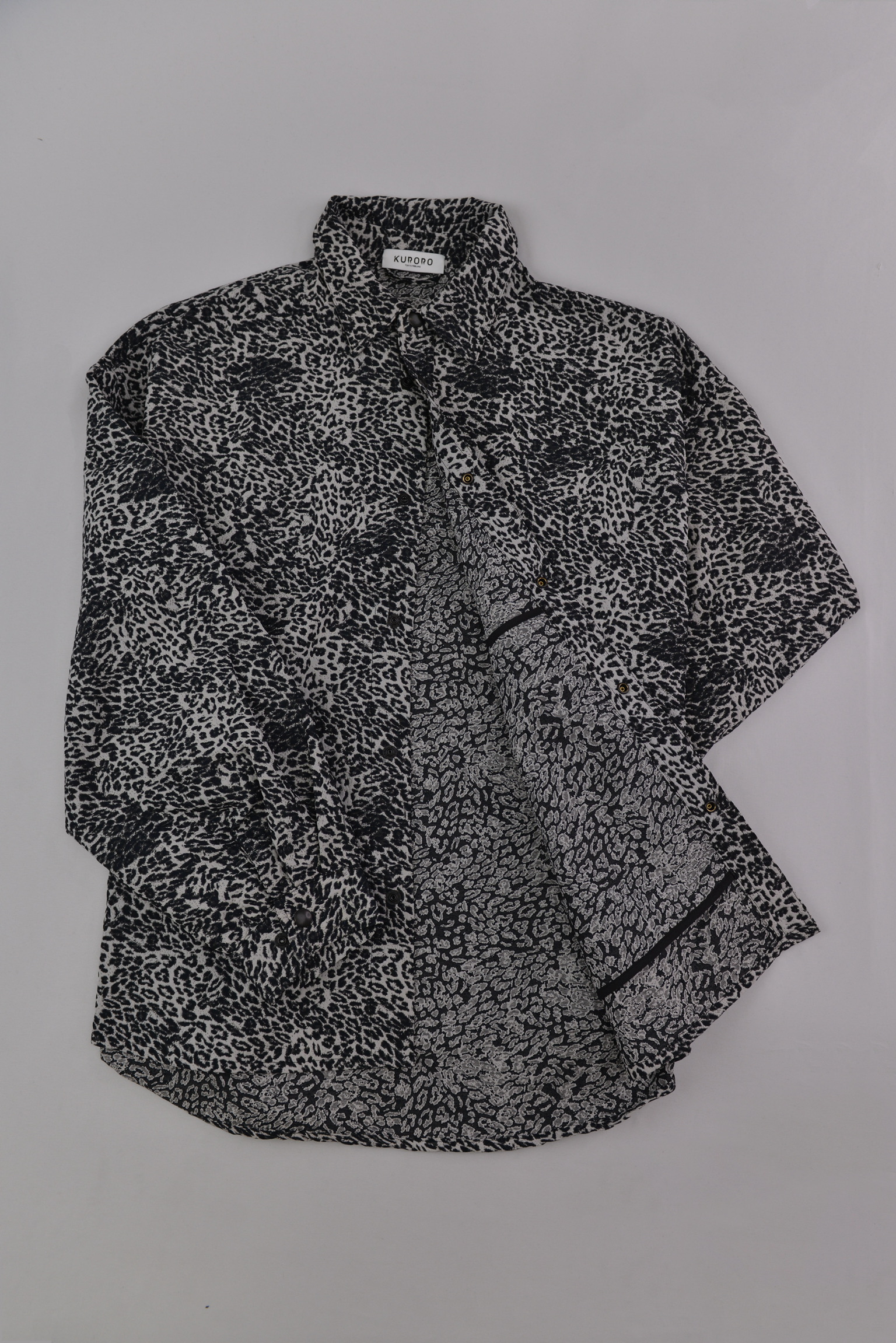 レオパードプリント シアーシャツ / Leopard Print Sheer Shirt サイズ: S