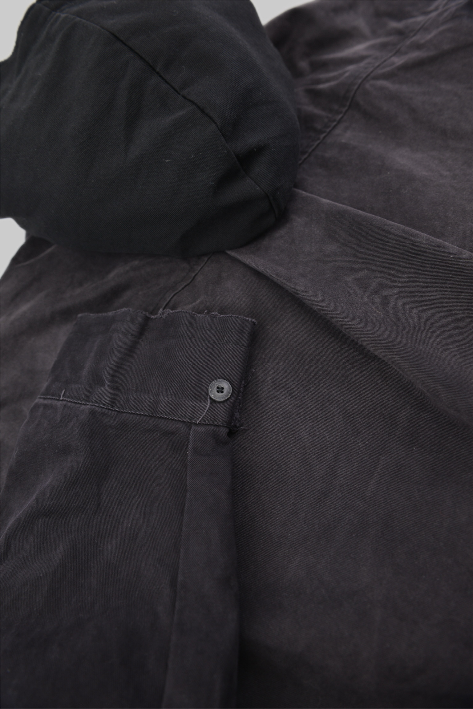 KURORO フェードブラック レイヤードフーディーシャツ サイズ: M