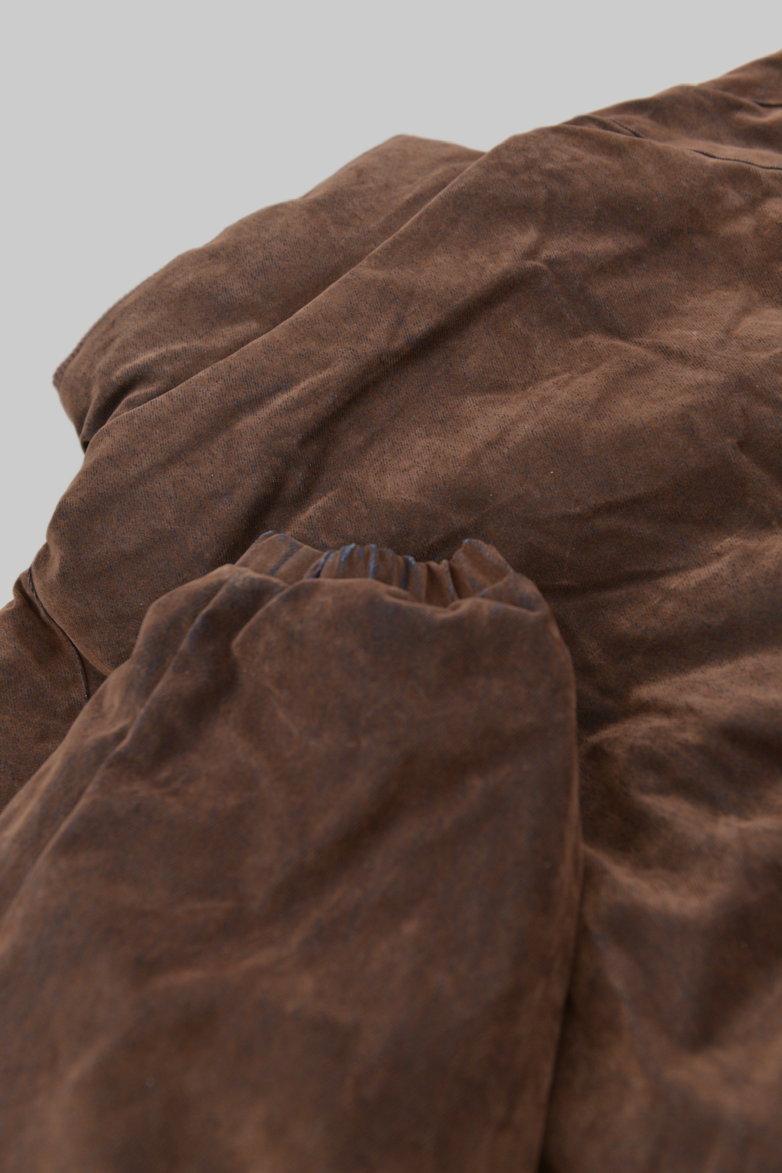 KURORO Vintage Wash Denim Flight Jacket / ヴィンテージウォッシュ デニムフライトジャケット　ウォッシュブラウン サイズ: M