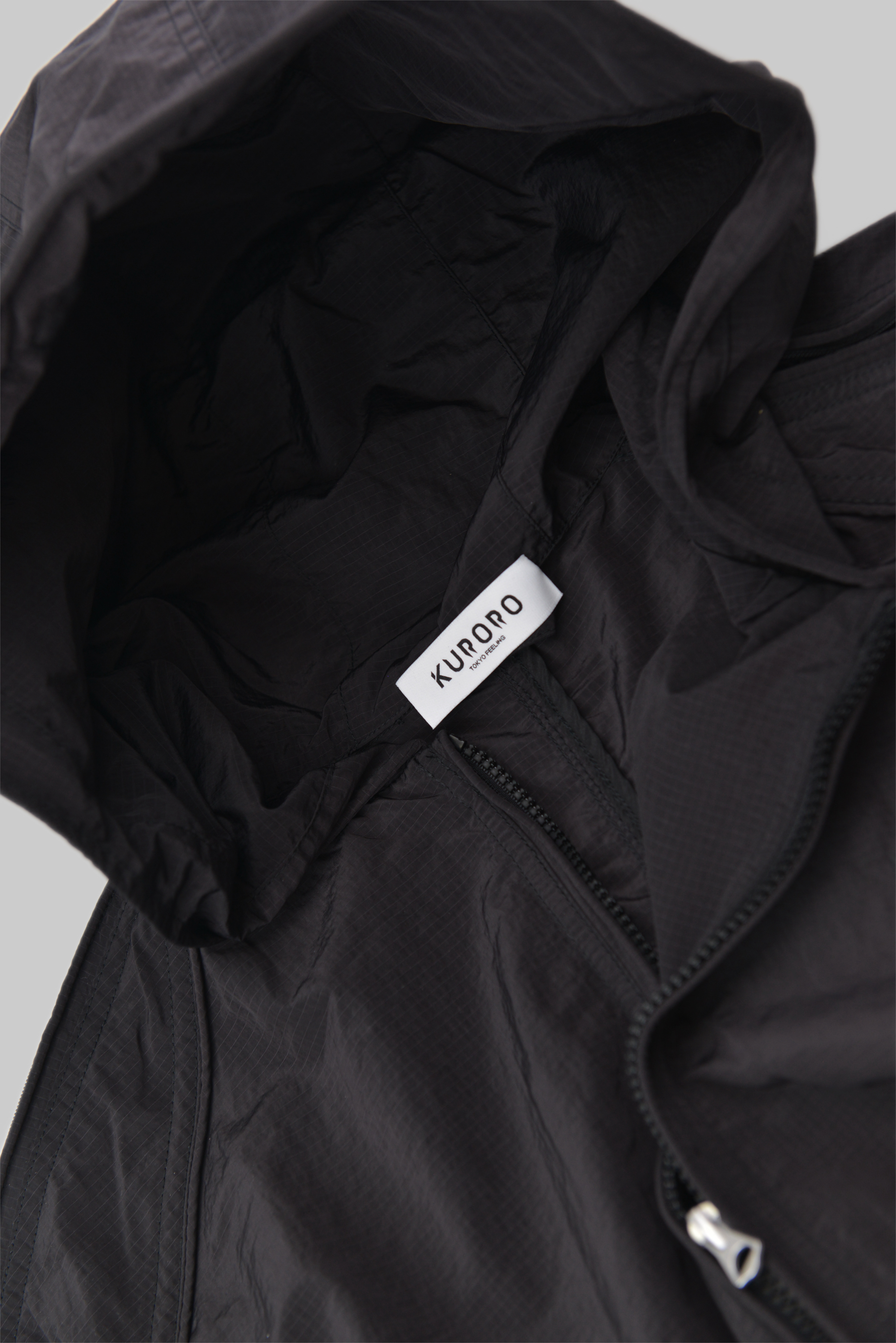 シースルースリーブ ジップフーディ サイズ: M