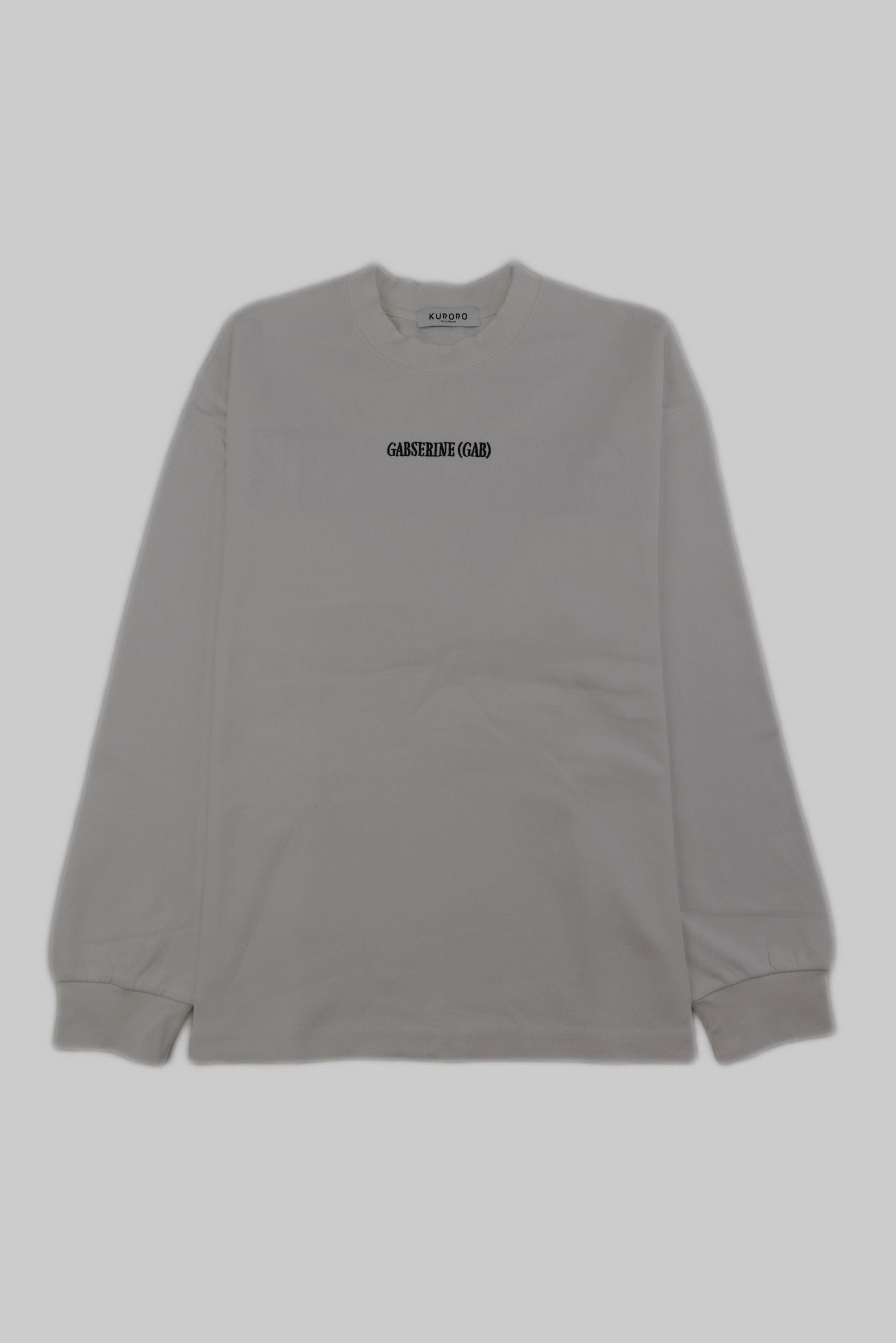 GABSERINE Studded Back Logo Long Sleeve Tee（ガブセリン スタッズロゴロングスリーブ）　ホワイト