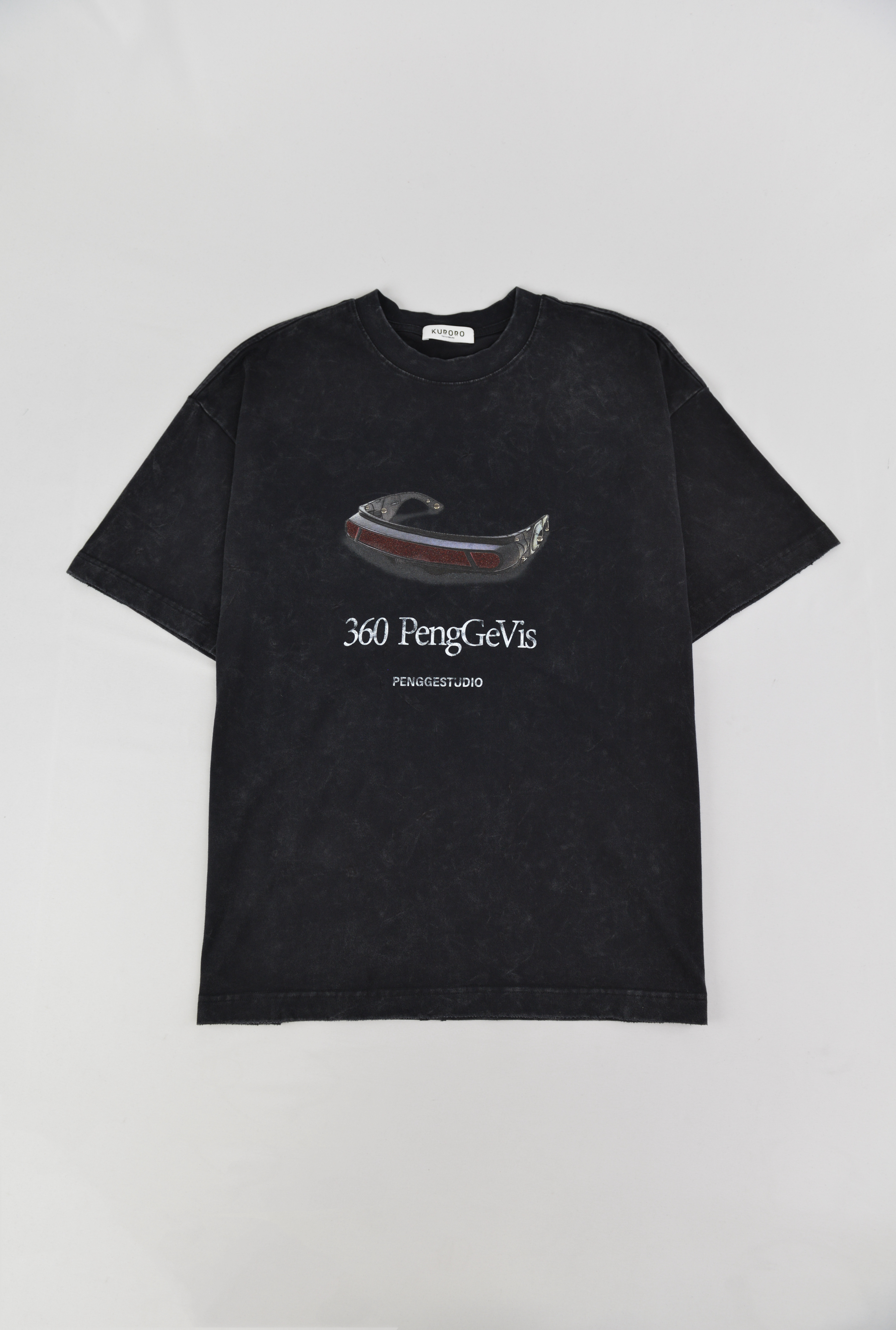 360 PengGeVis グラフィックTシャツ / ヴィンテージブラック サイズ: L