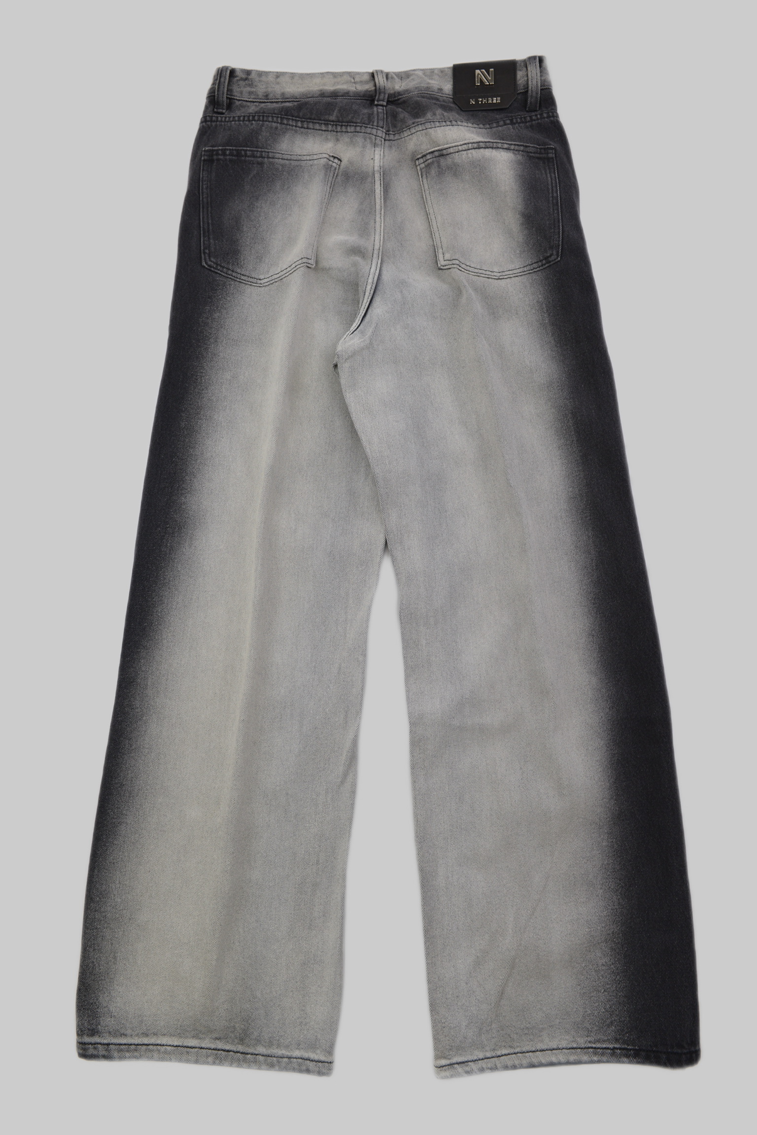 KURORO グラデーションフェード ワイドデニムパンツ サイズ: M