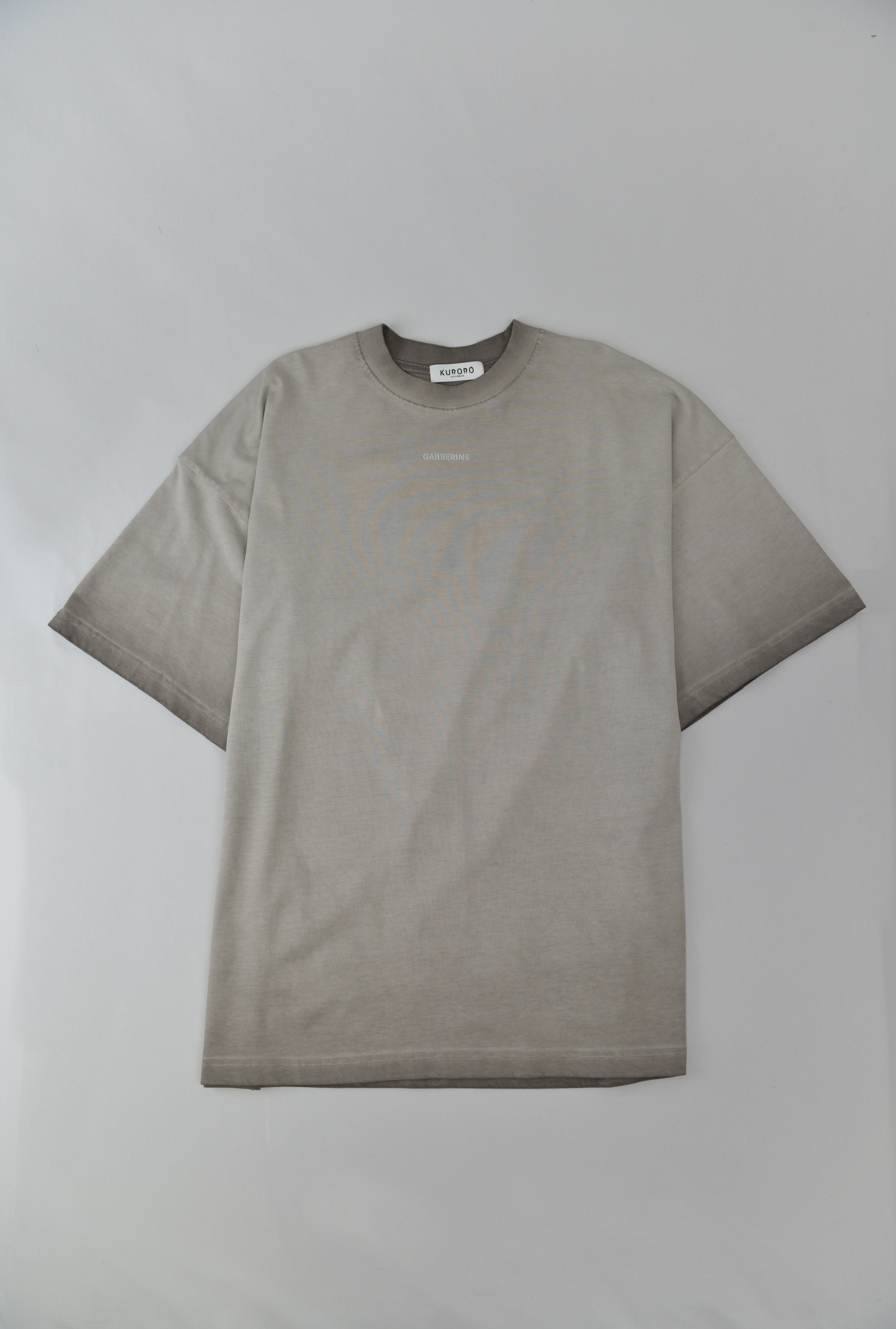 グラフィックプリントTシャツ　グレー