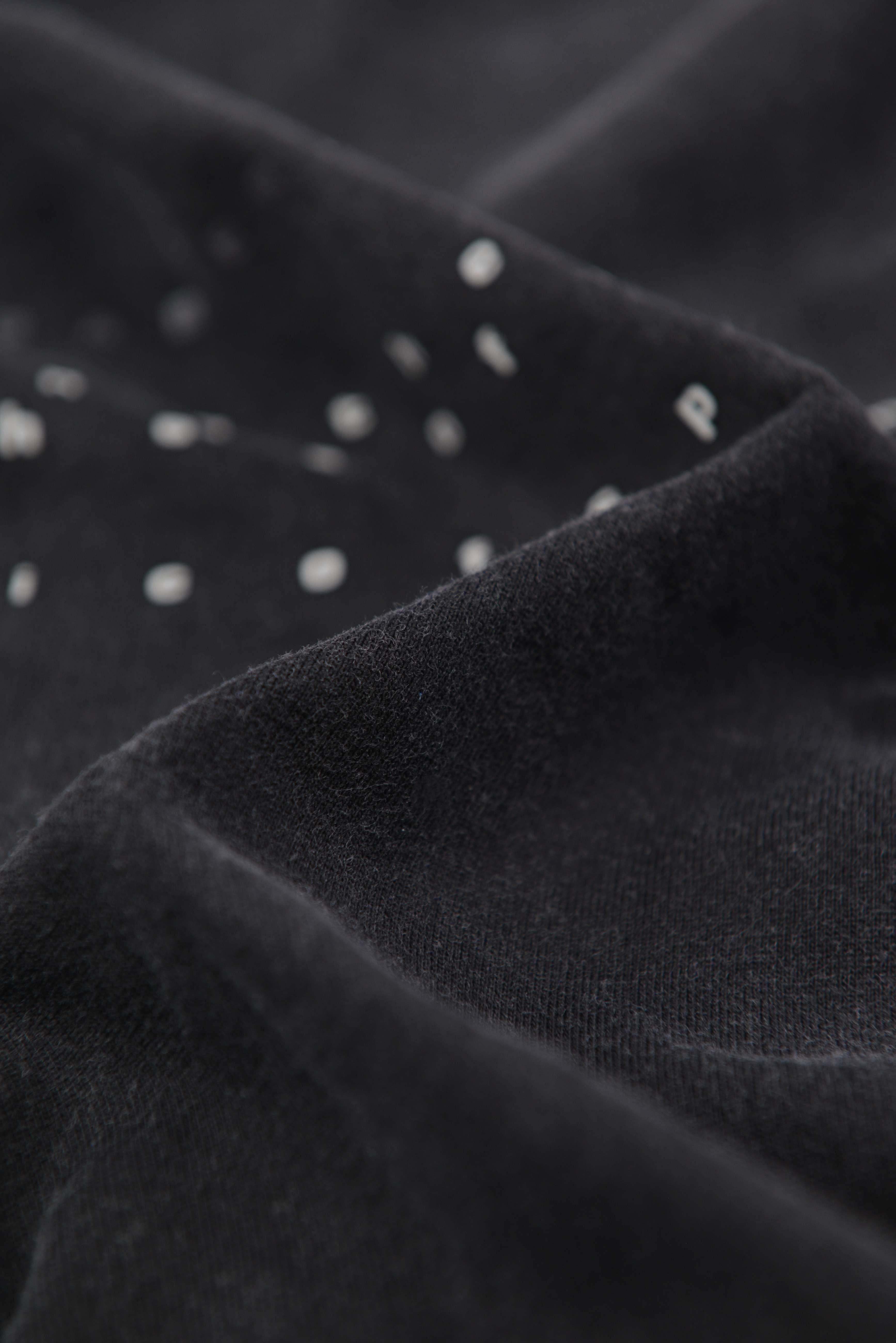 GASSERINE ピグメントウォッシュ ドロゴ ロングスリーブTシャツ　BLACK サイズ: S