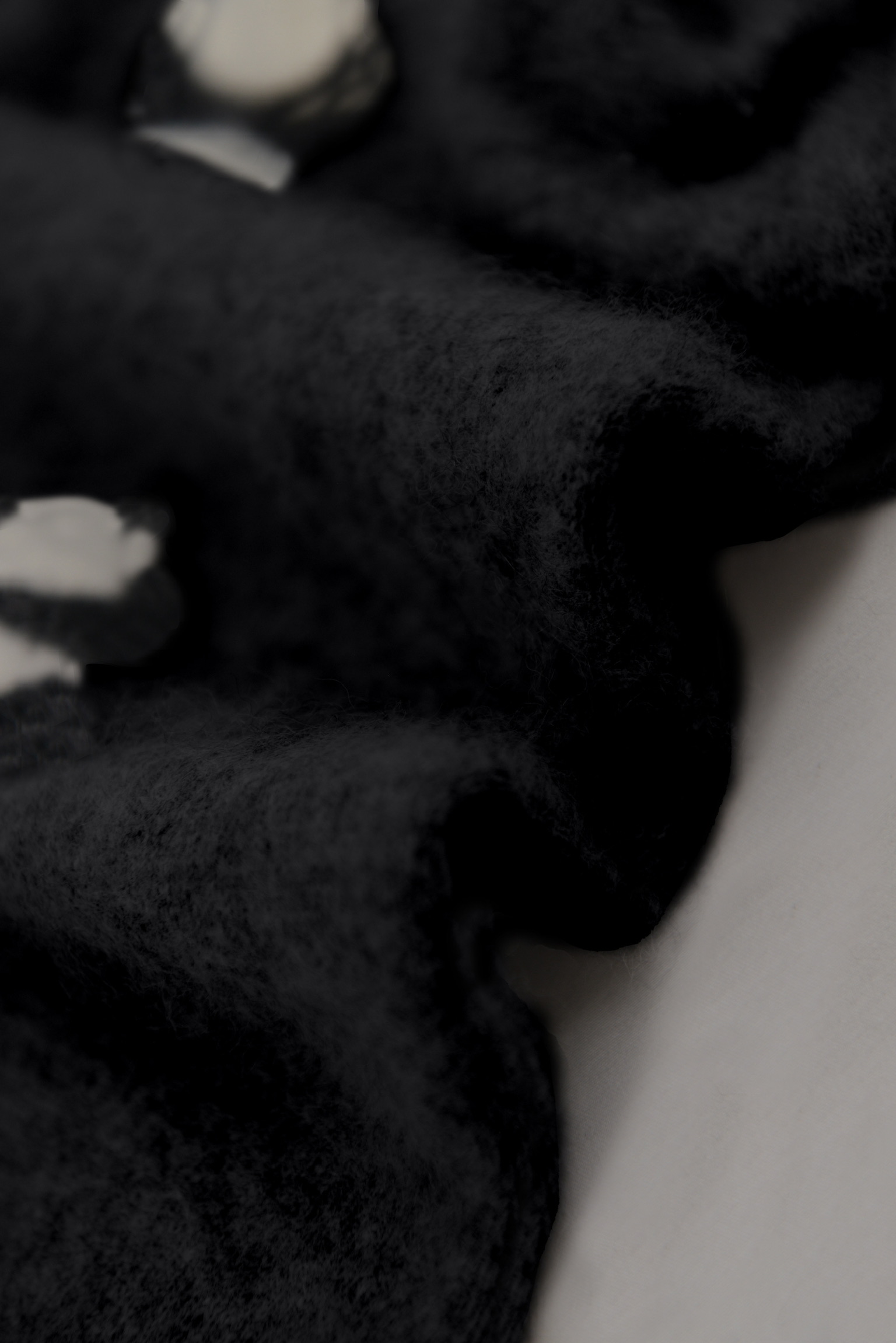 KURORO Fluffy Panda Knit Sweater / フラッフィーパンダニットセーター　チャコールグレー