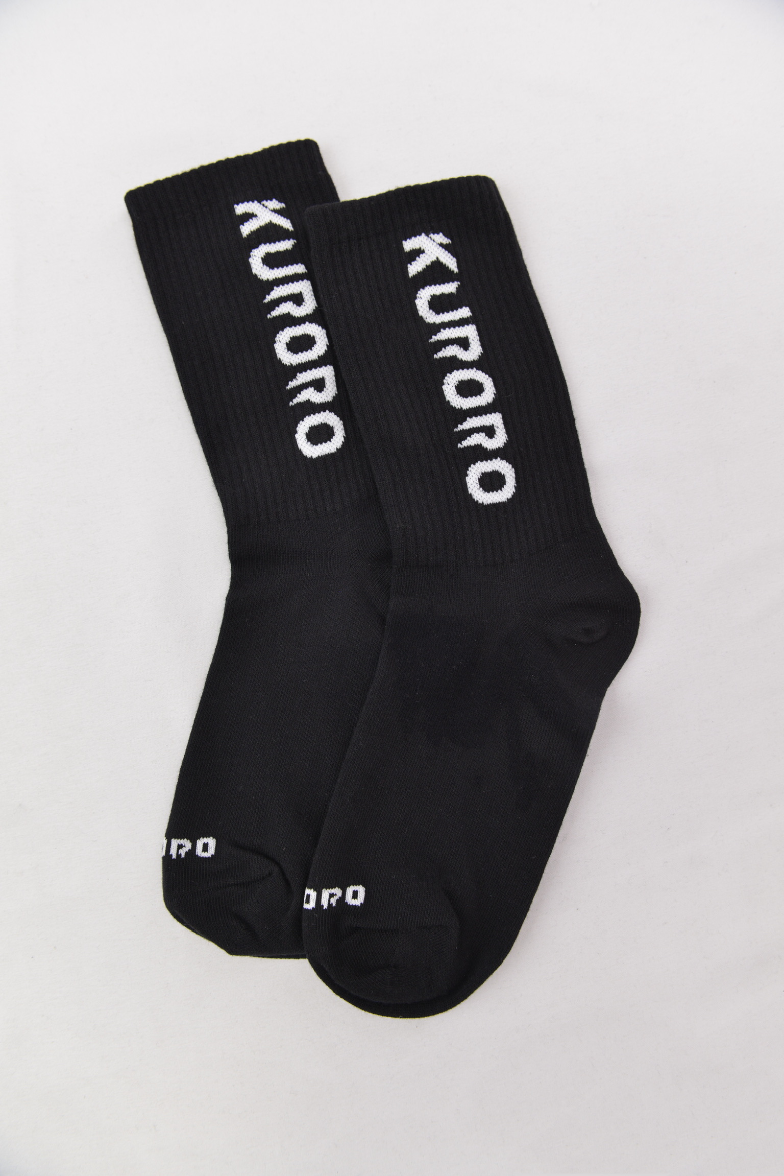 KURORO ロゴクルーソックス（ブラック）