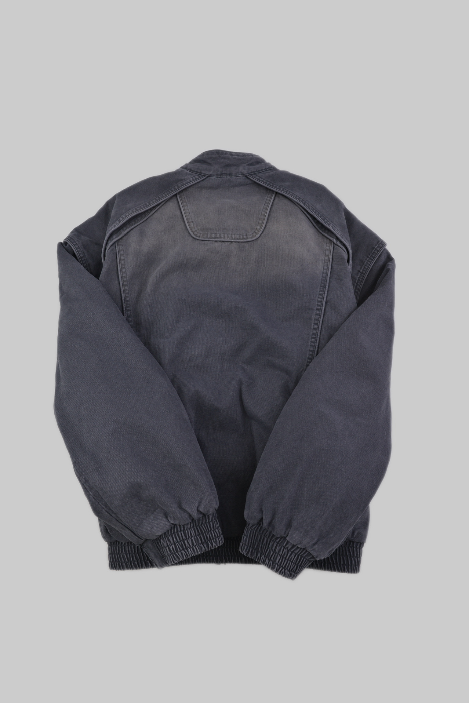 ヴィンテージウォッシュ スタンドカラーパデッドジャケット サイズ: M