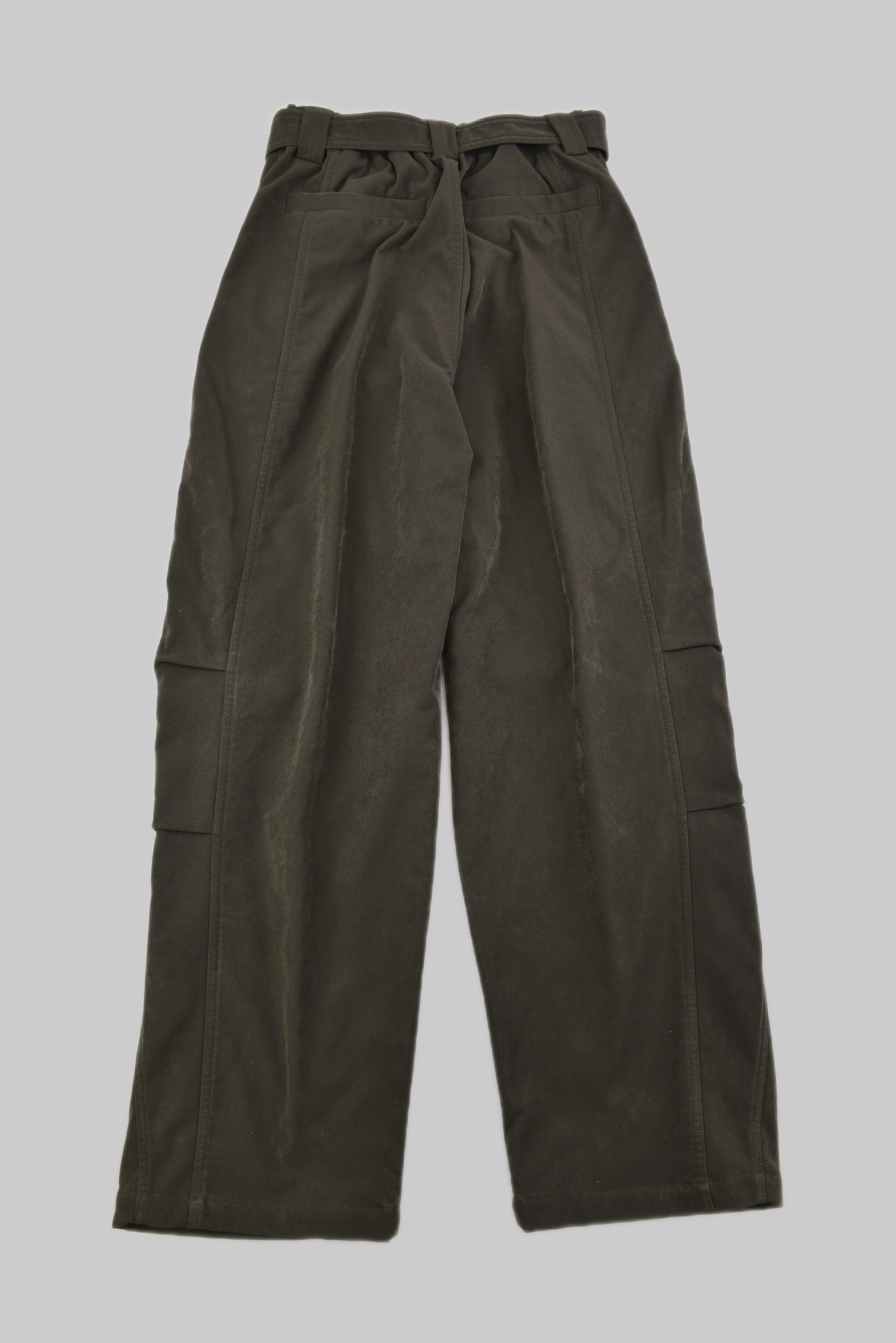 KURORO ボンディング フリース ワイドテックパンツ ダークオリーブ サイズ: M