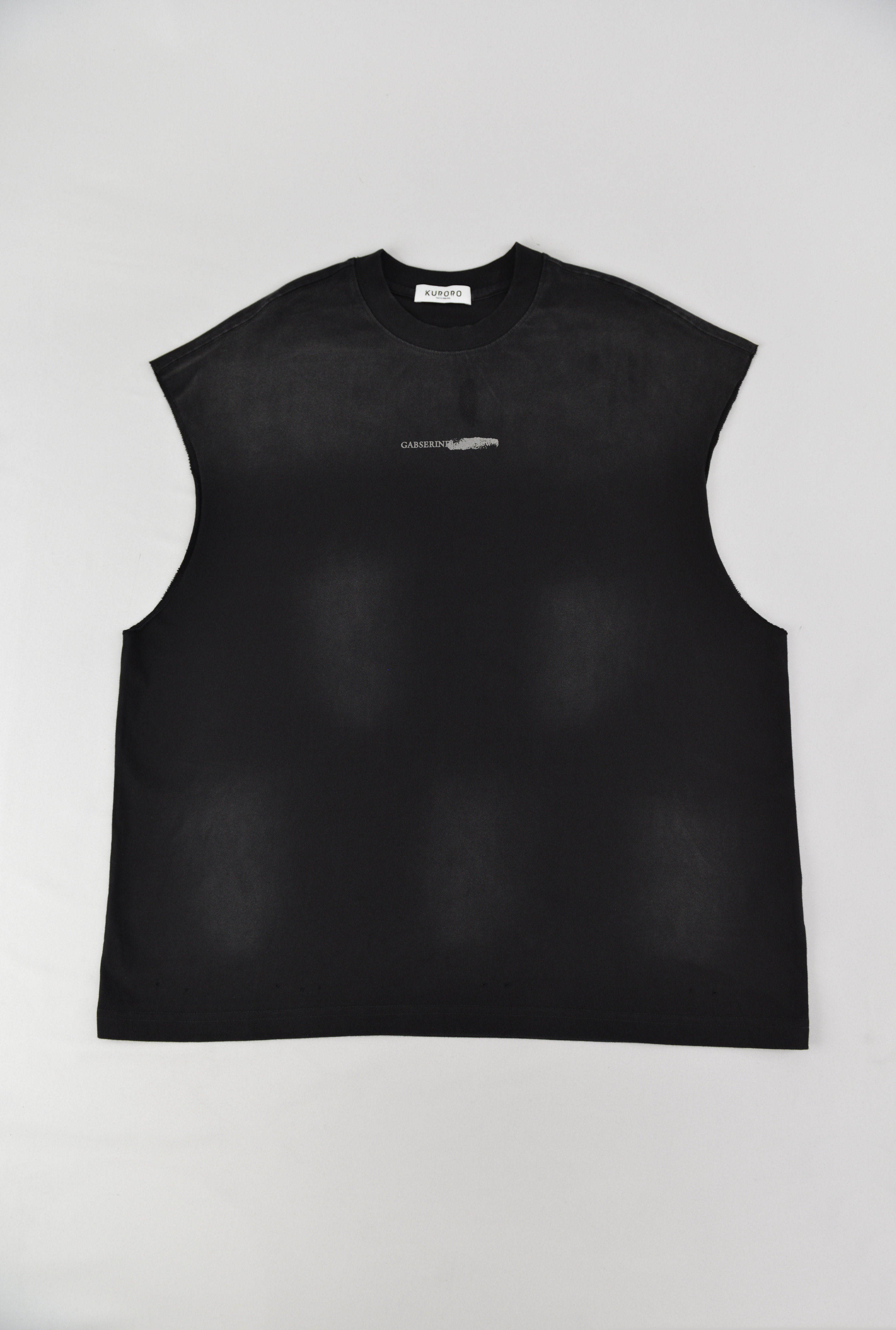 ワイドノースリーブカットソー　