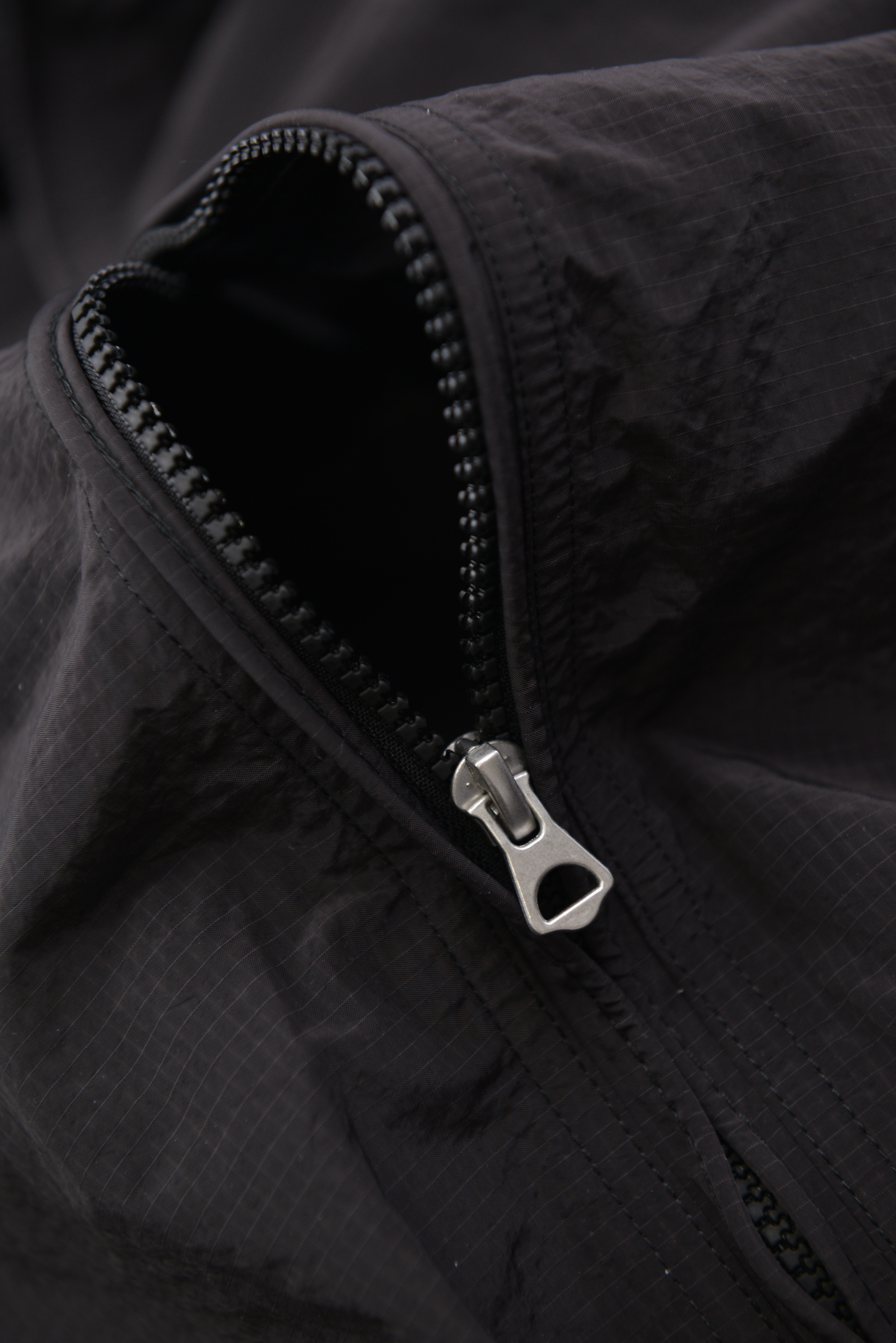 シースルースリーブ ジップフーディ サイズ: M