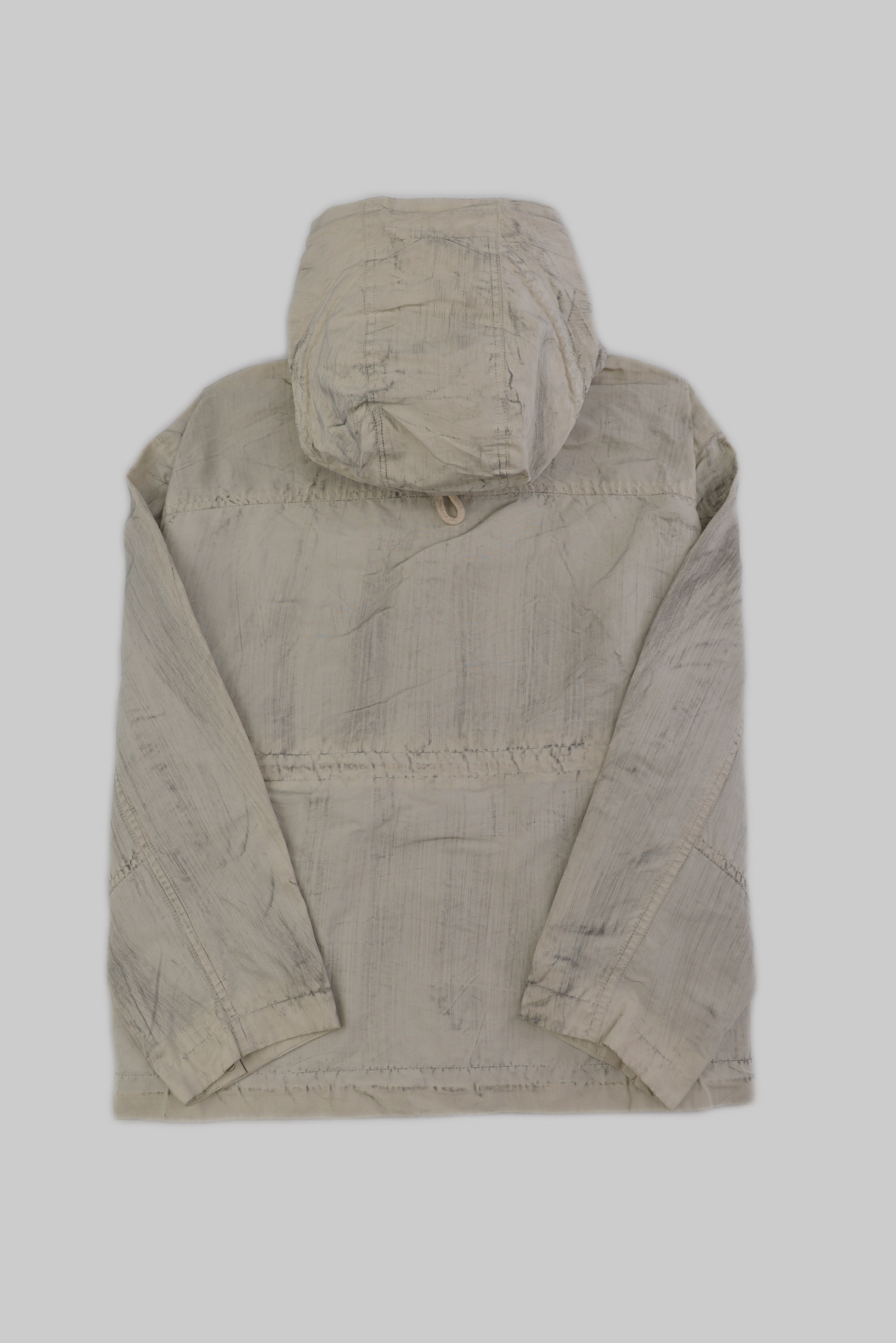 ウォッシュドライトグレーパーカジャケット サイズ: M