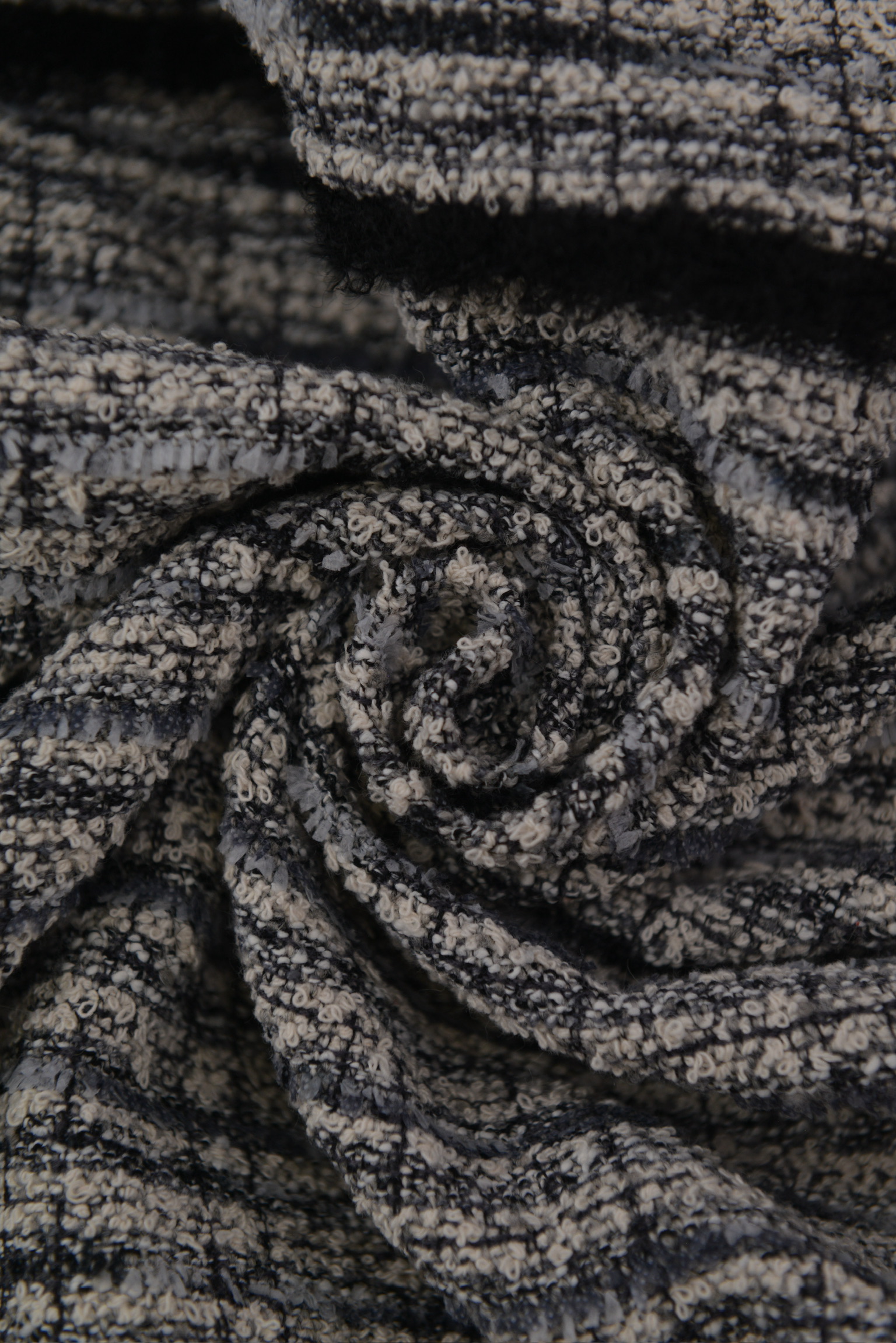 チェックツイードショートジャケット サイズ: XL