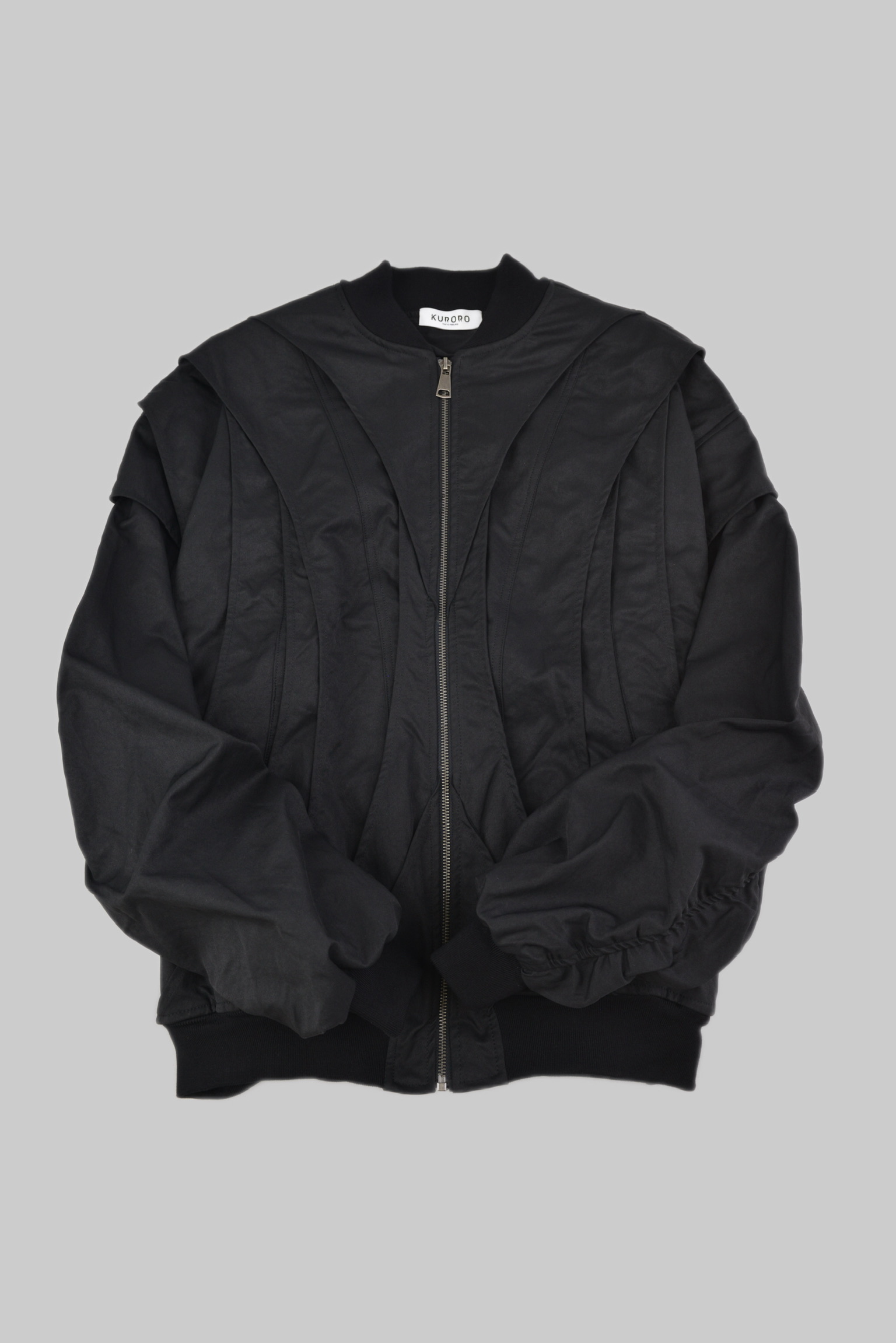 KURORO 3D Line Structure Bomber Jacket / 3Dラインストラクチャーボンバージャケット