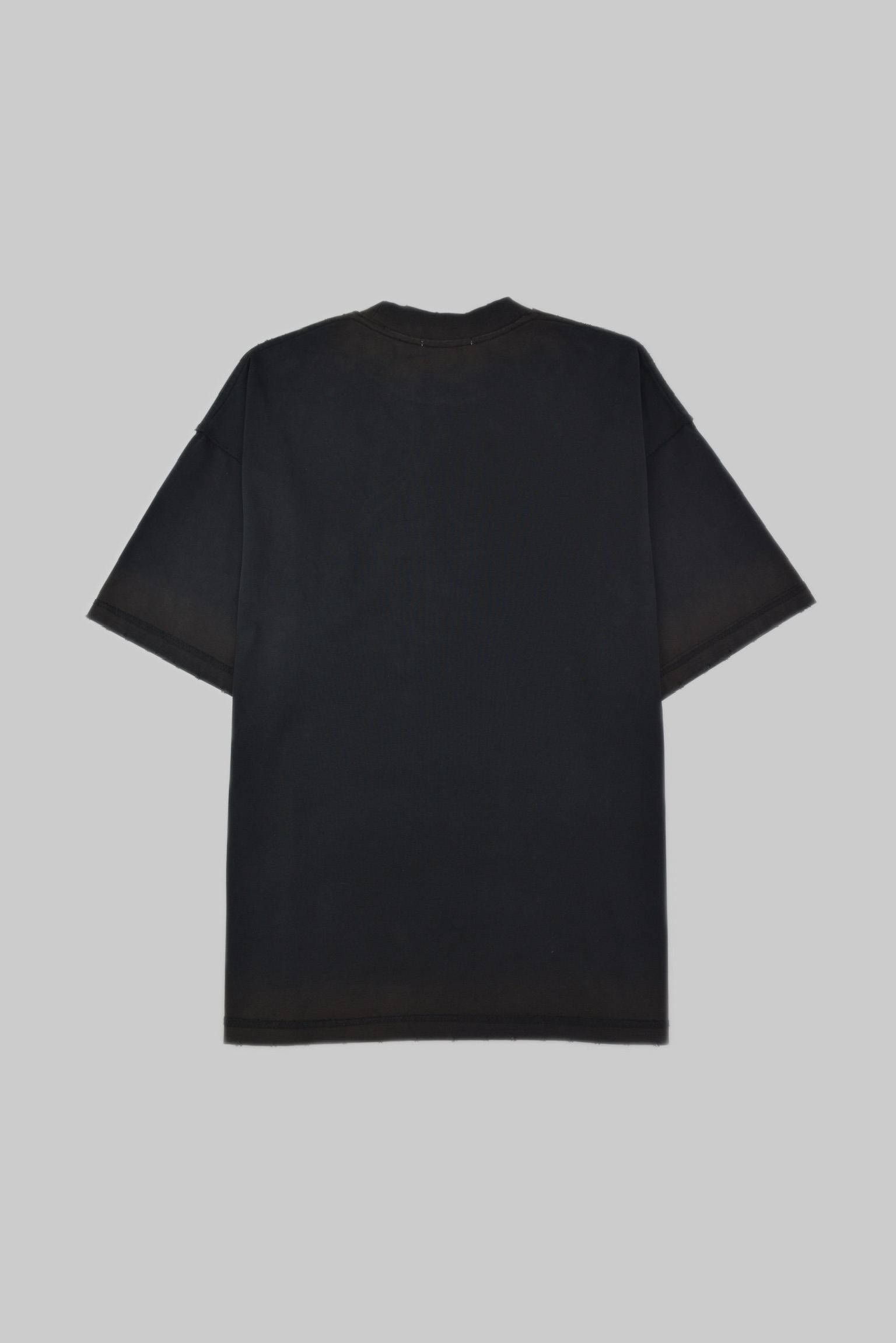 フェードクロスダメージTシャツ　Black サイズ: S