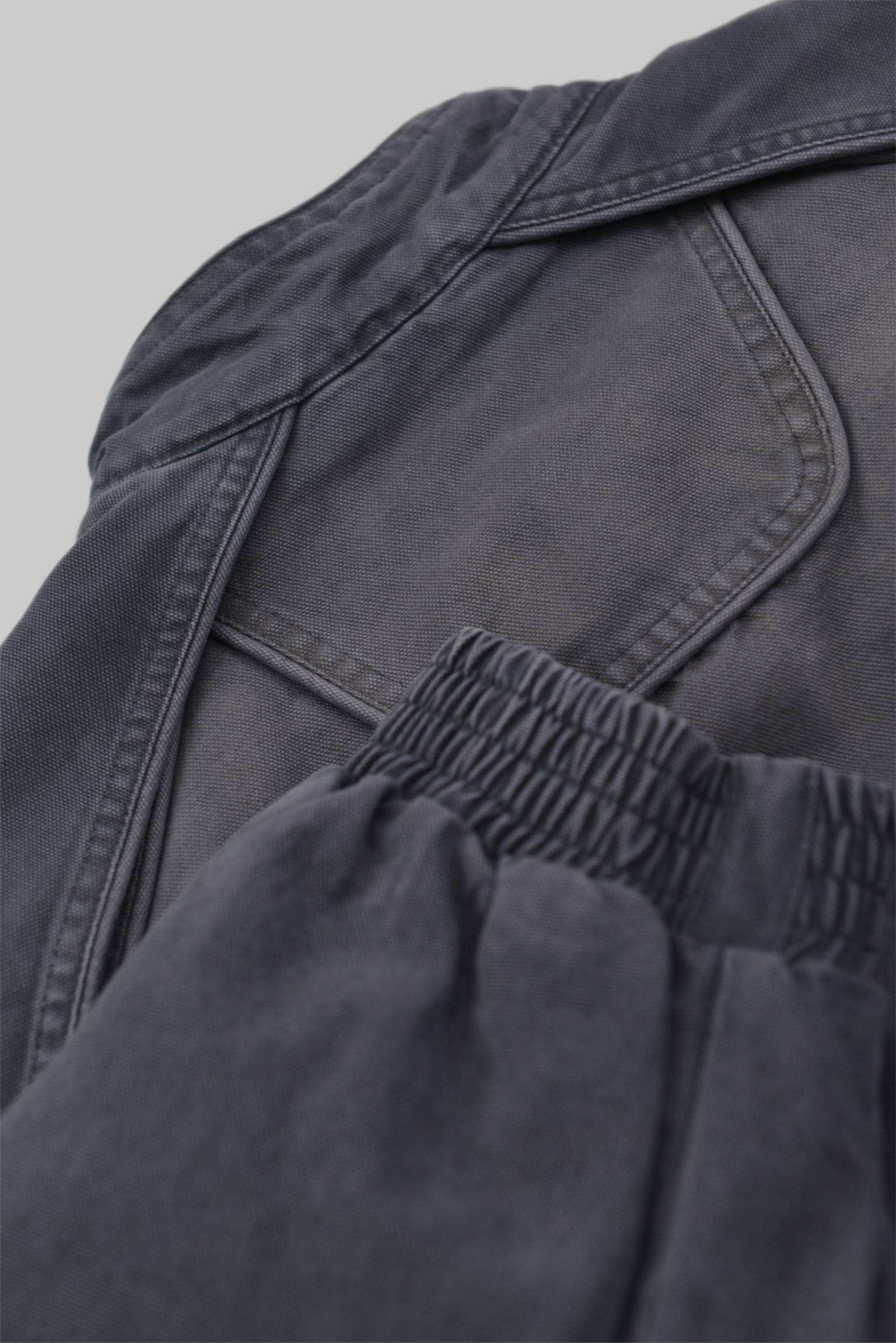 ヴィンテージウォッシュ スタンドカラーパデッドジャケット サイズ: M