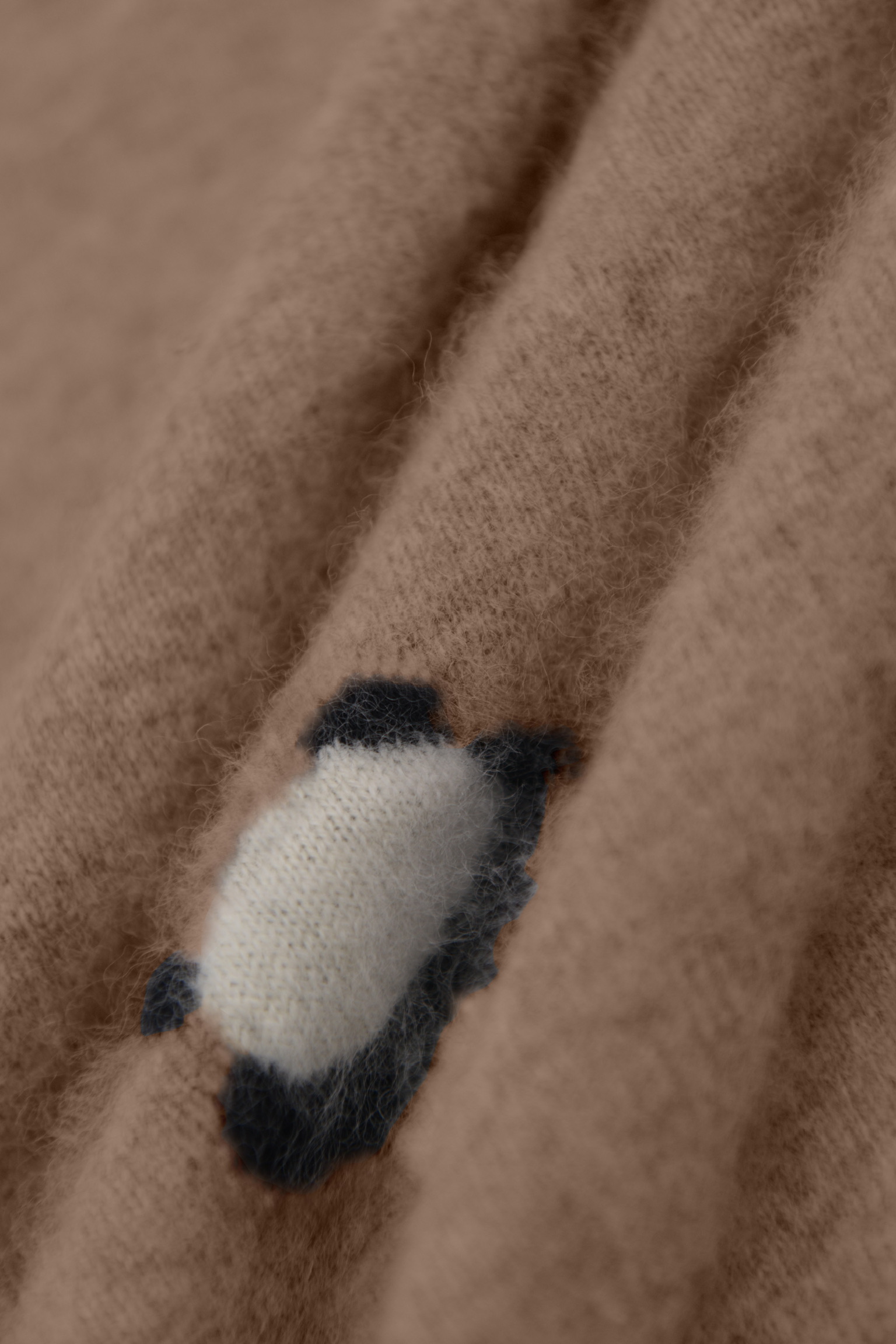 KURORO Fluffy Panda Knit Sweater / フラッフィーパンダニットセーター　モカブラウン