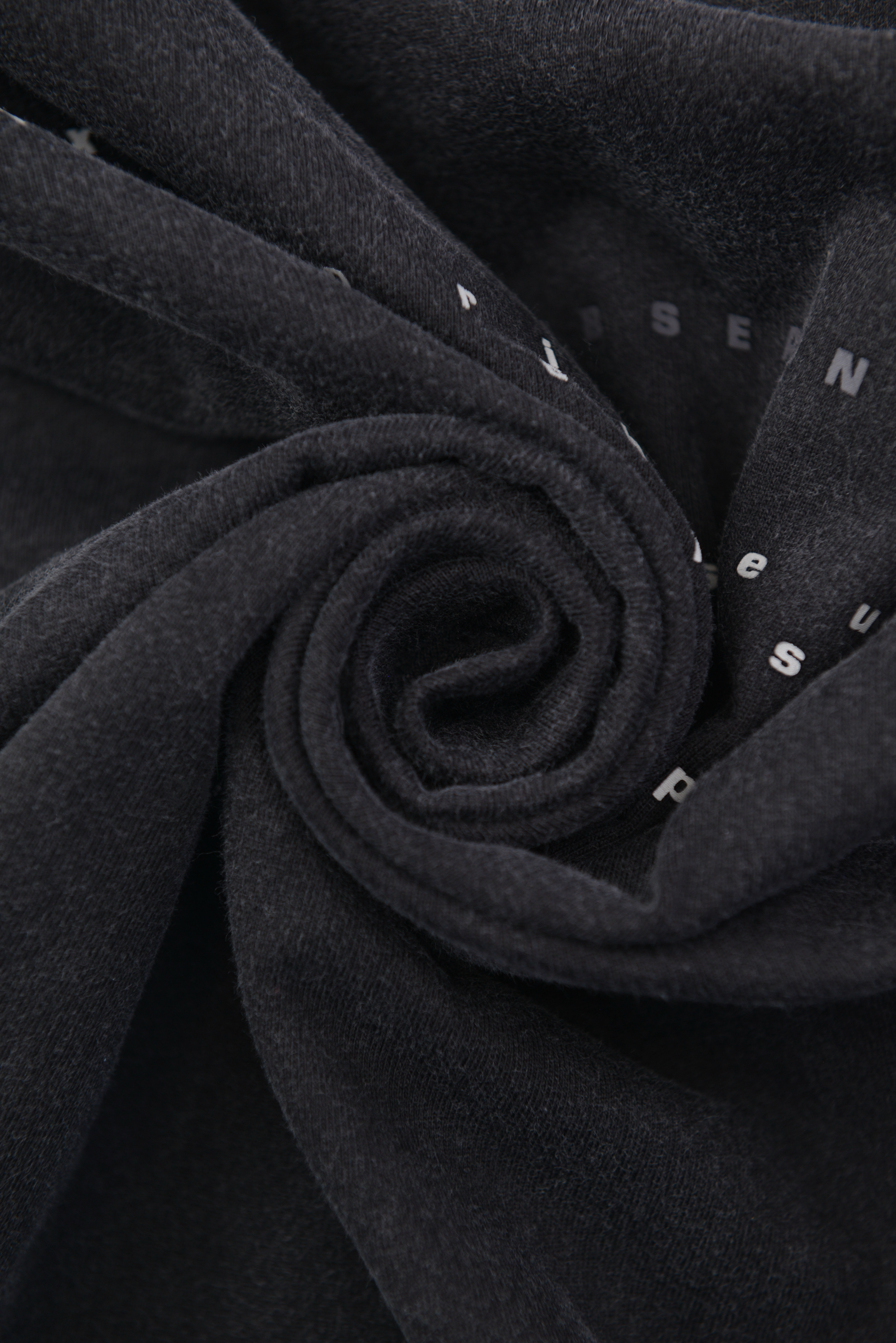 GASSERINE ピグメントウォッシュ ドロゴ ロングスリーブTシャツ　BLACK サイズ: S