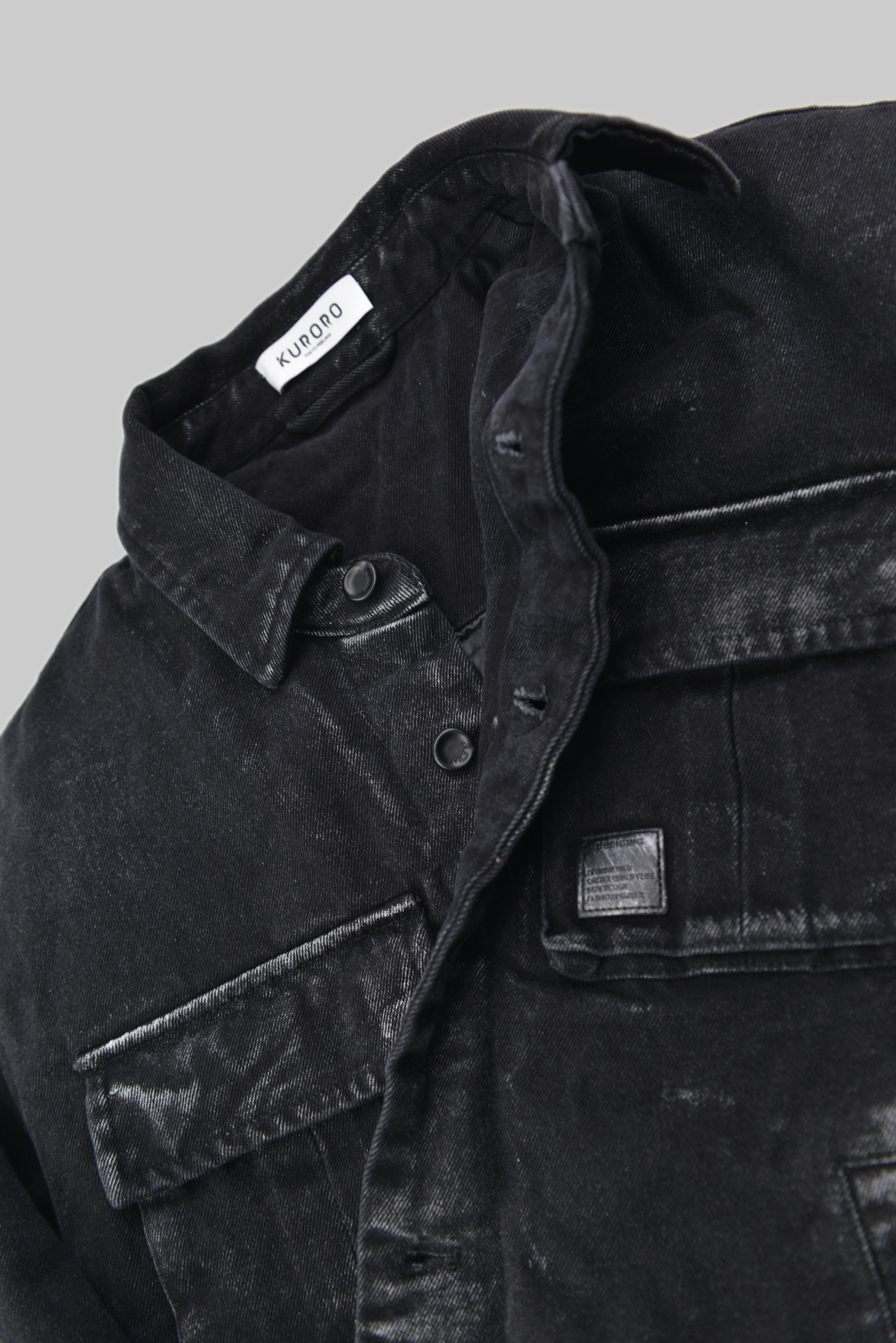 Blackout Padded Denim Jacket サイズ: M